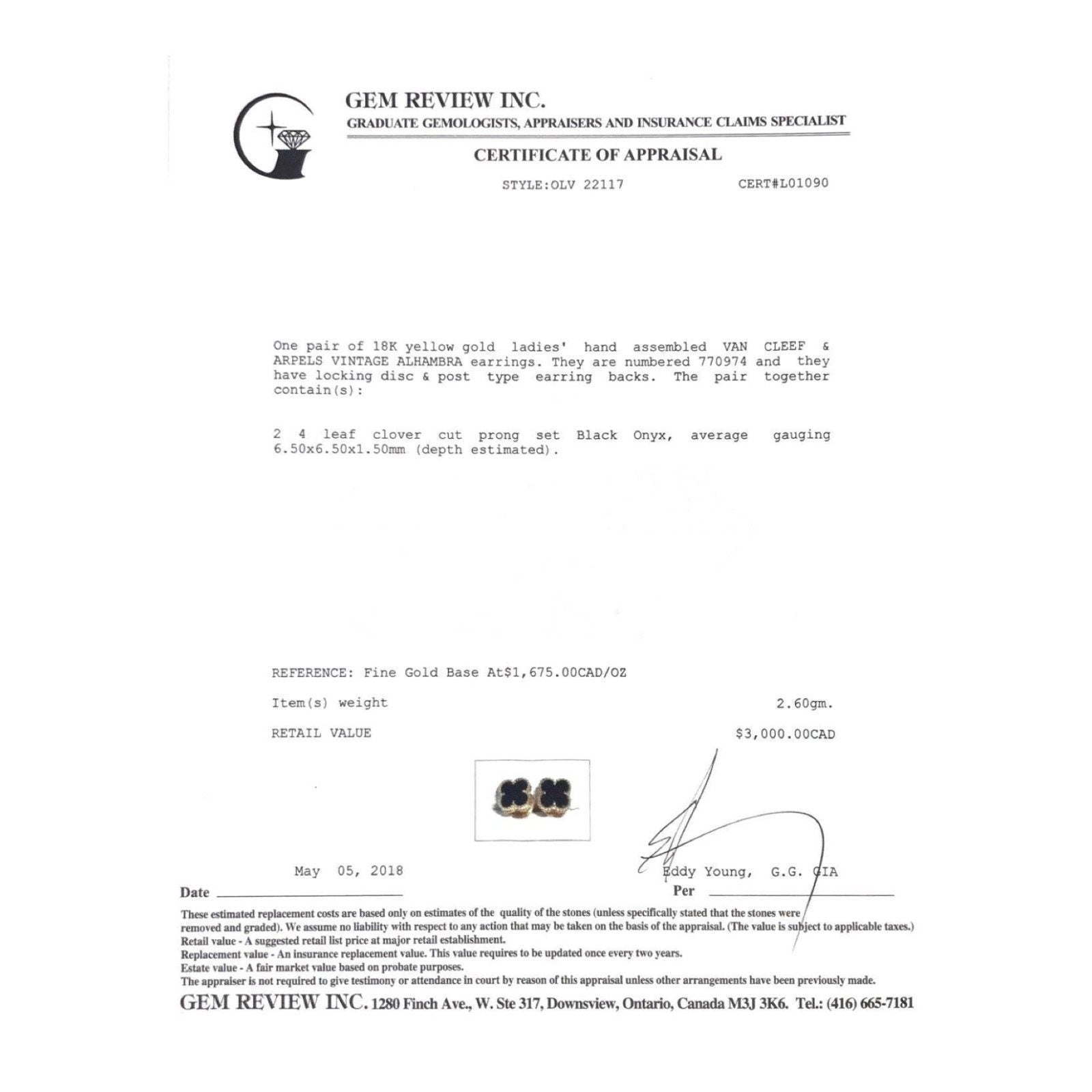 Van Cleef & Arpels Vintage Alhambra Earrings