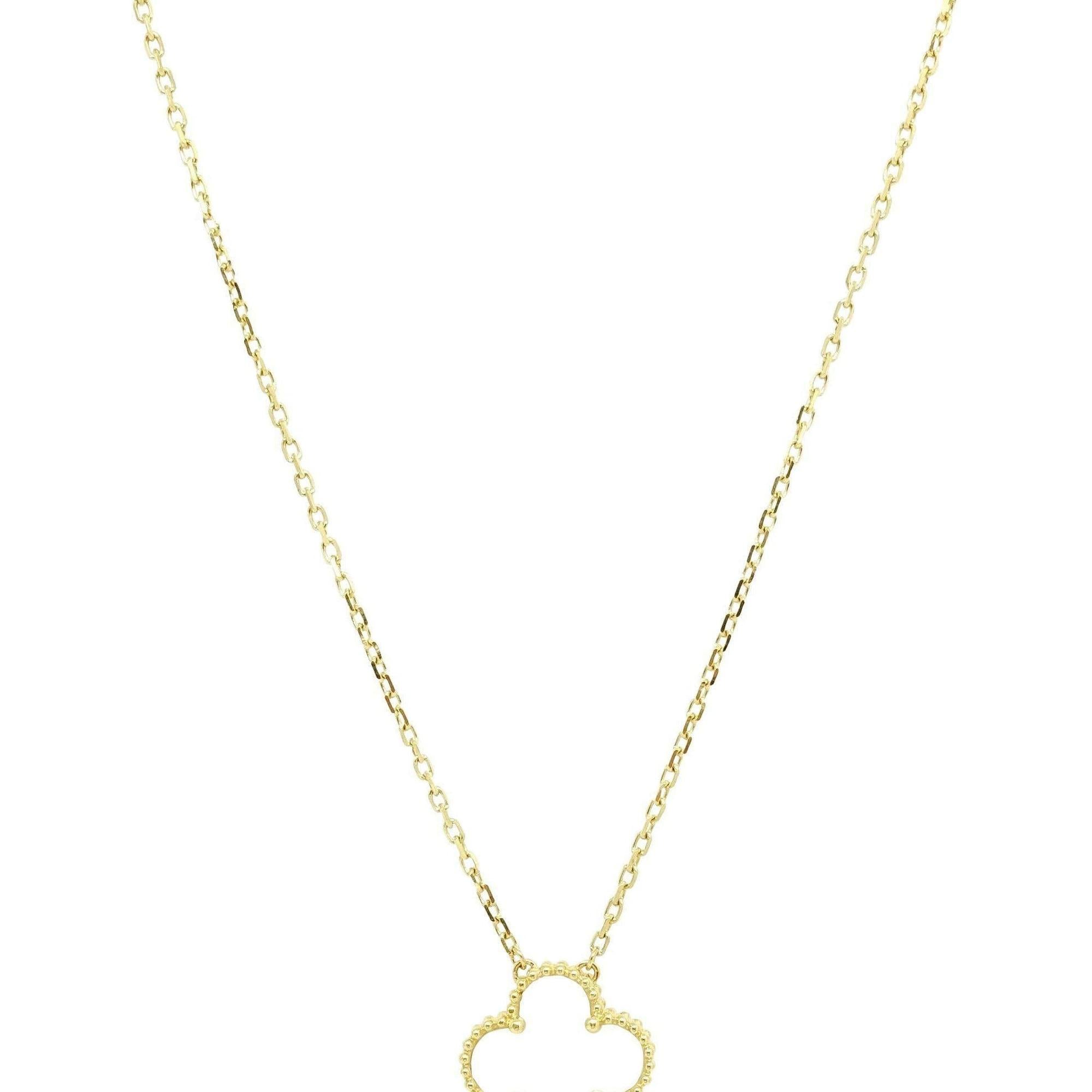 Van Cleef & Arpels Vintage Alhambra Mother of Pearl Pendant