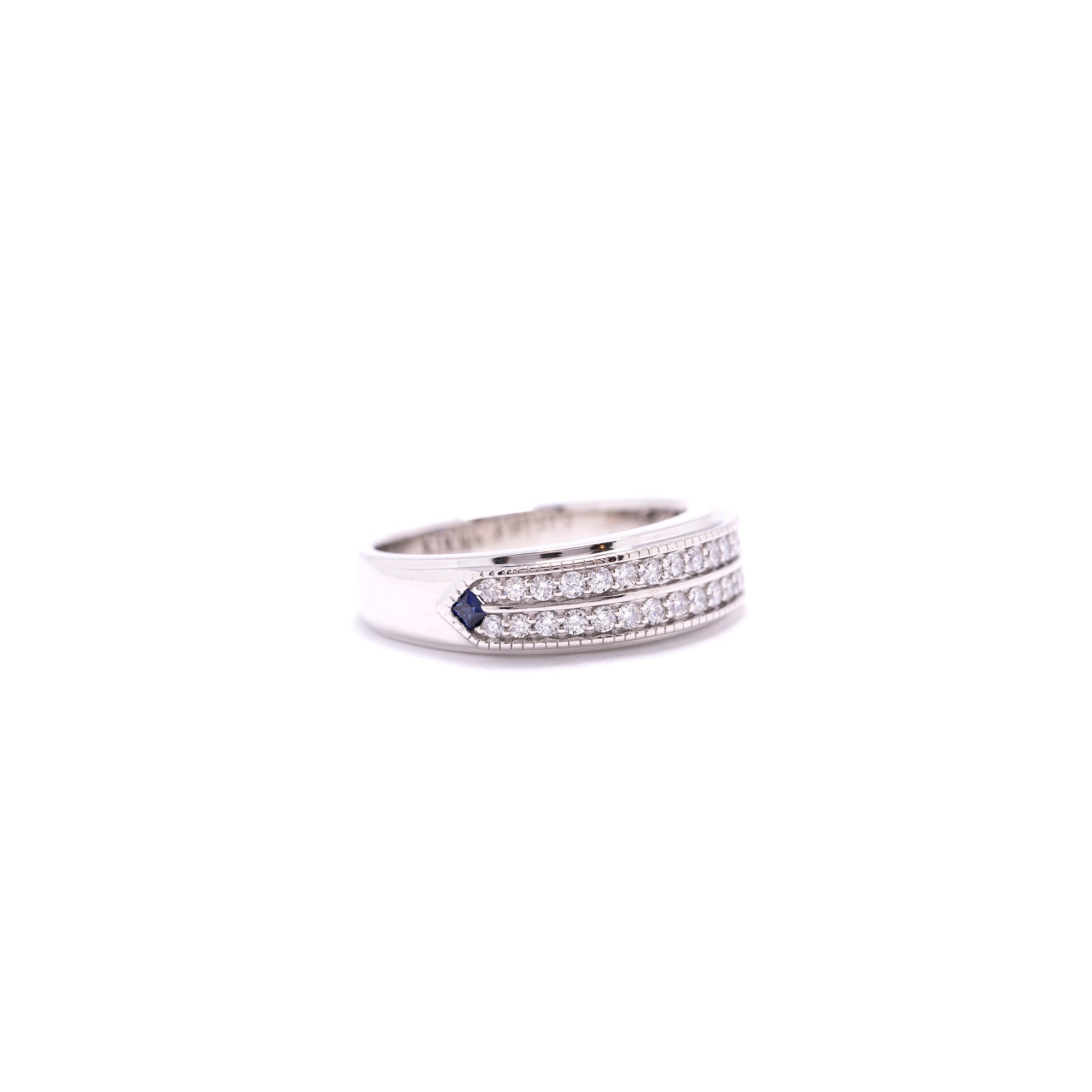 Vera Wang Two-Row Diamond Band Ring