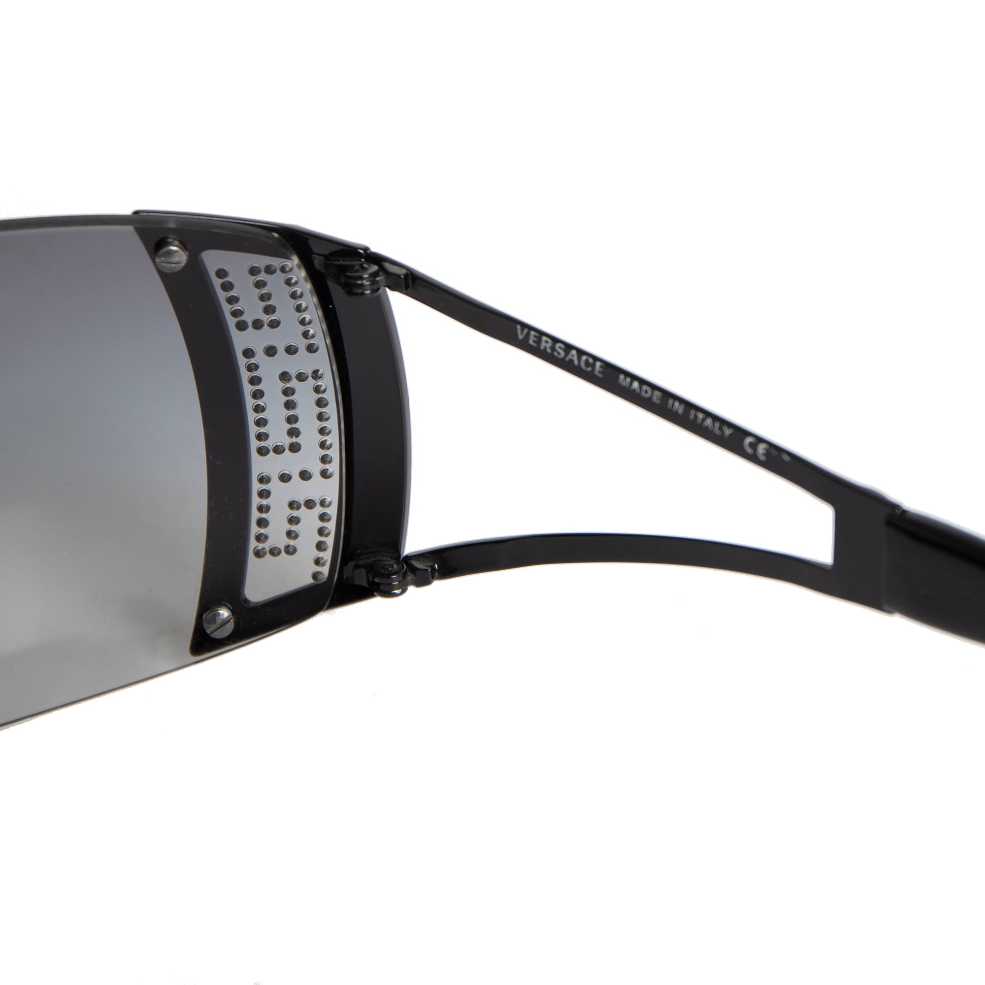 Versace Greca 2058-B Shield Sunglasses w/ Box & Case