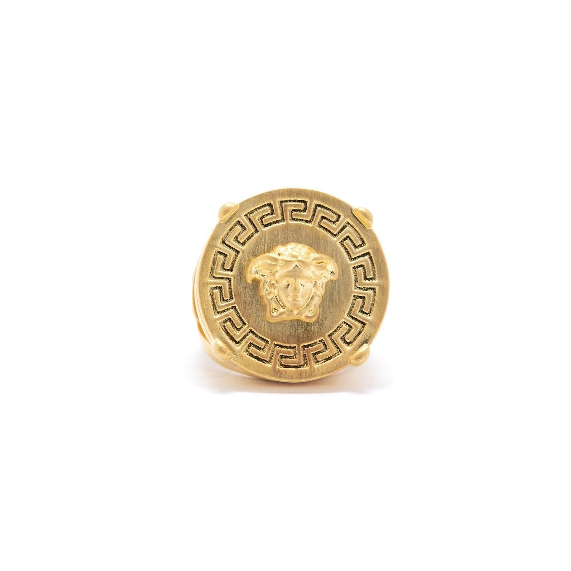 Versace Greca and Medusa Ring w/ Box – Oliver Jewellery Versace Greca and Medusa Ring w/ Box – Oliver Jewellery