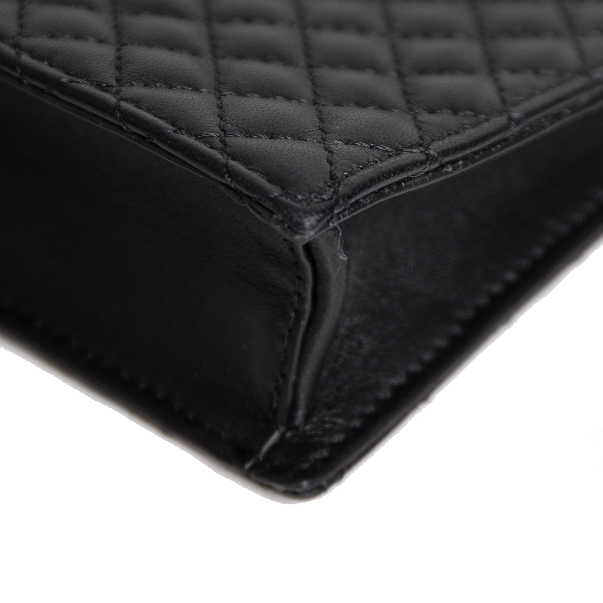 Versace La Medusa Quilted Leather Wristlet Pouch