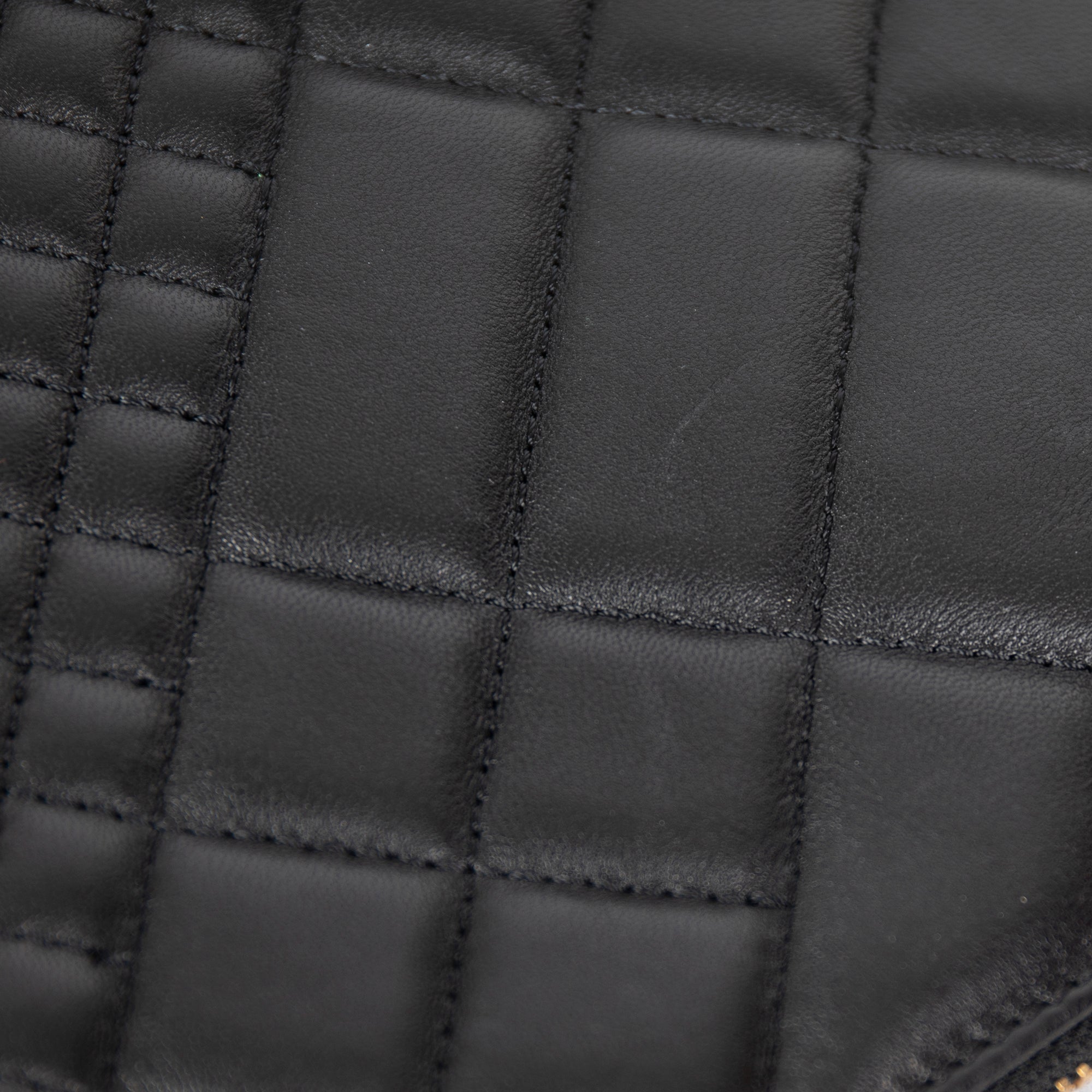 Versace La Medusa Quilted Leather Wristlet Pouch