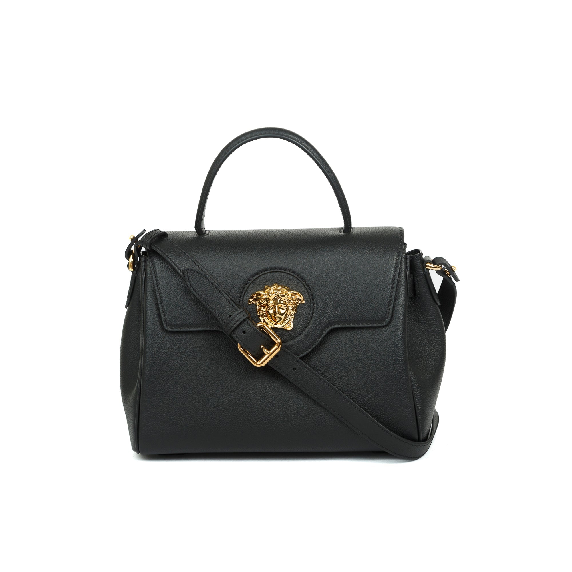 Versace Medium La Medusa Handle Bag w/ Straps