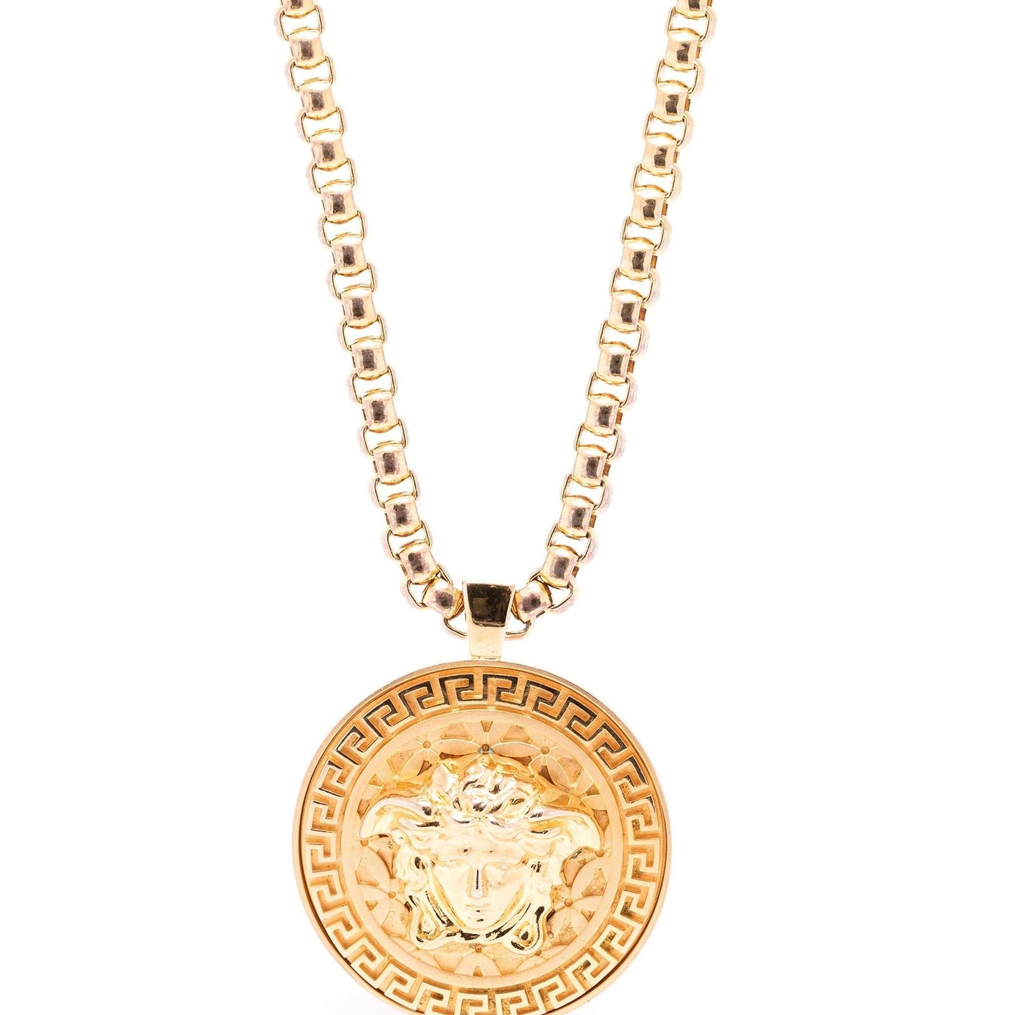 Versace Medusa Medallion Pendant Necklace