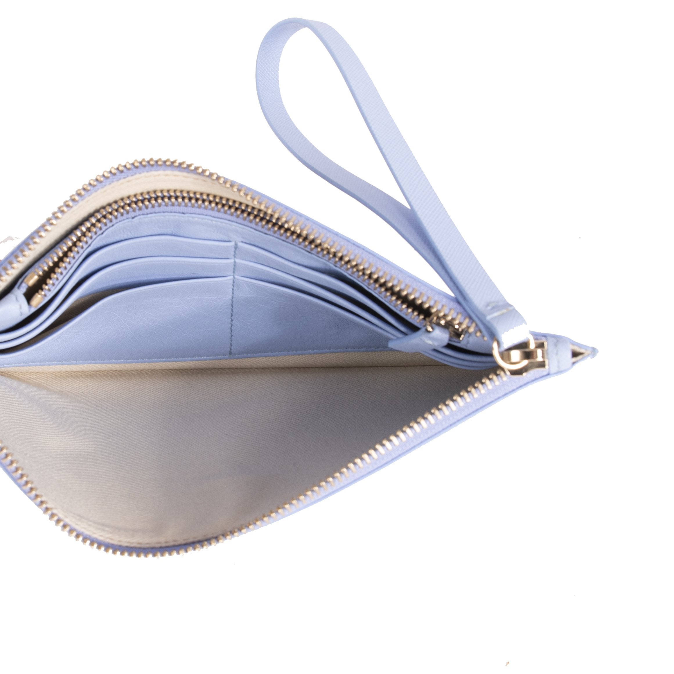 Versace Small Medusa Leather Wristlet Pouch