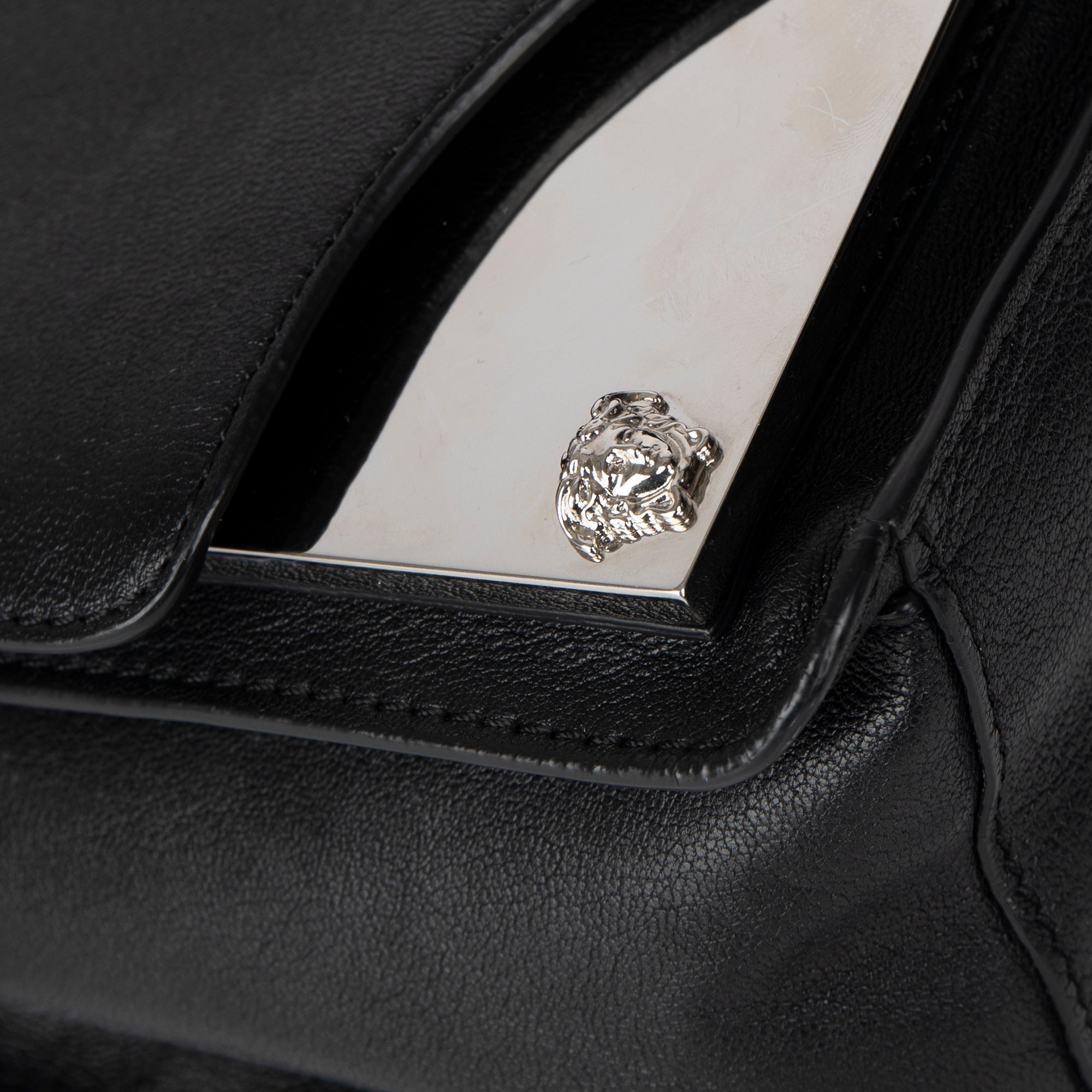 Versace Stardvst Large Leather Shoulder Bag