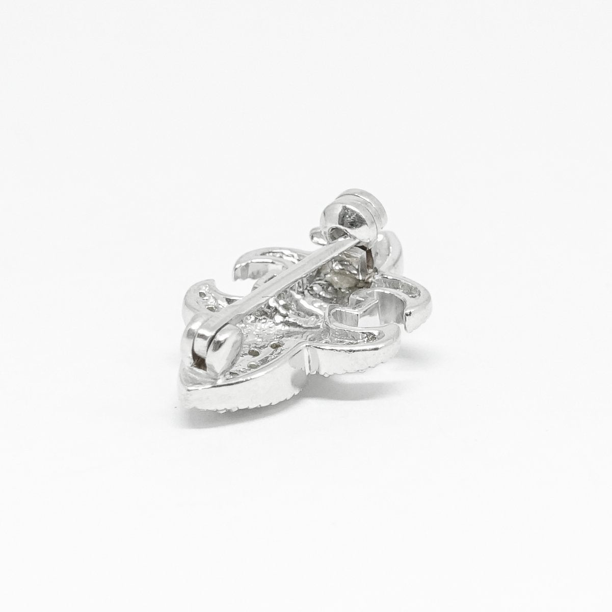 Victorian Diamond Fleur de Lis Brooch