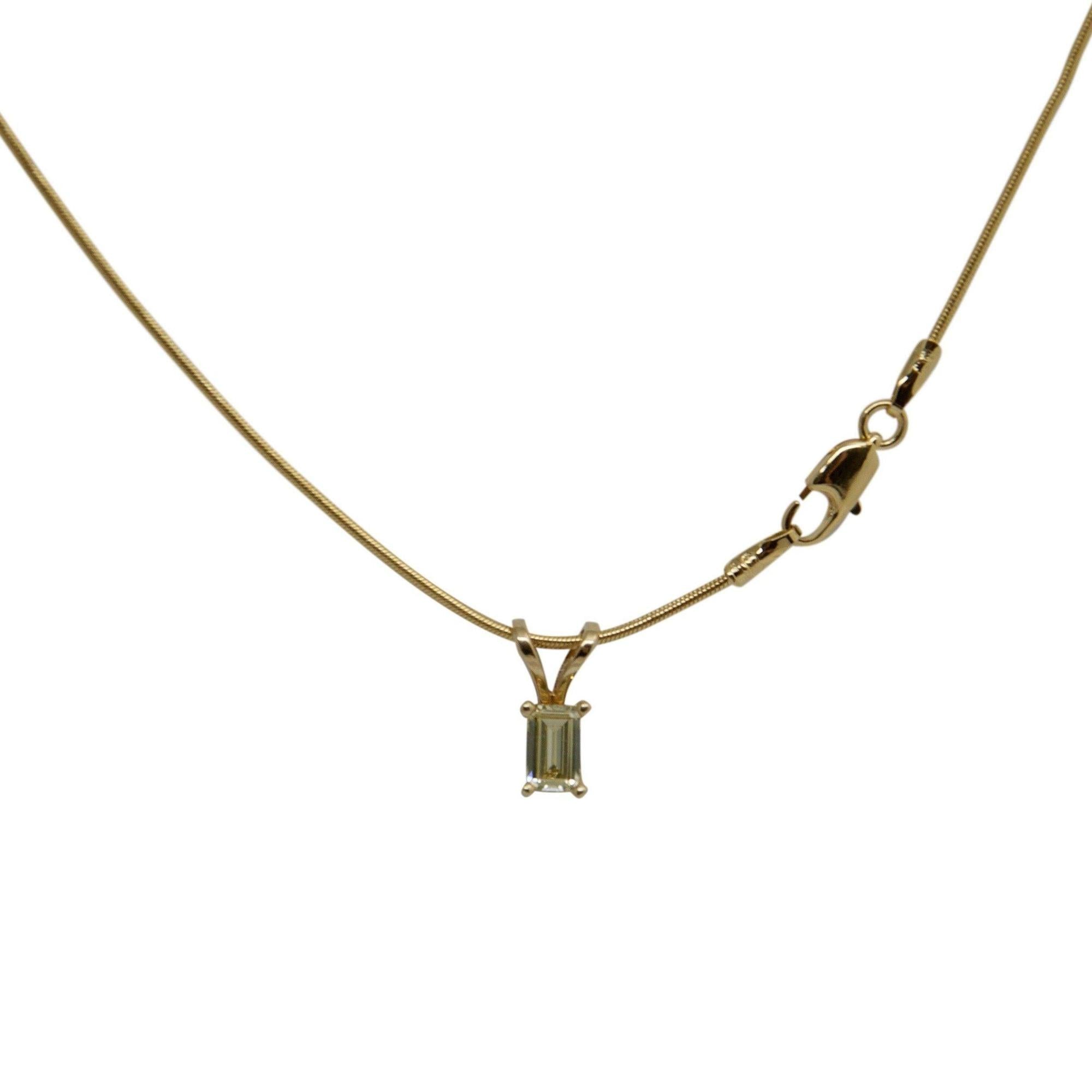 Yellow Diamond Pendant Necklace