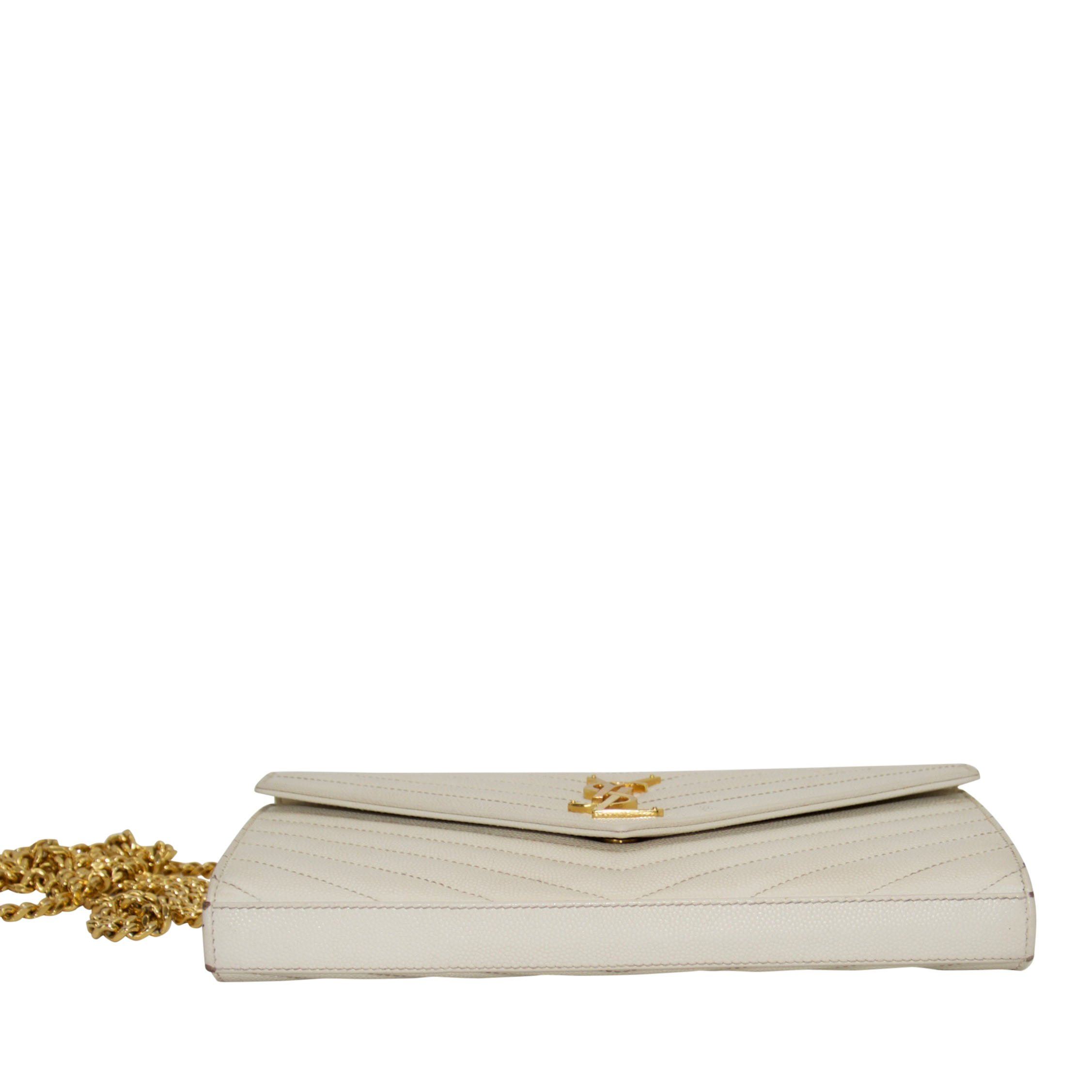 Yves Saint Laurent Monogram Matelasse Chain Wallet