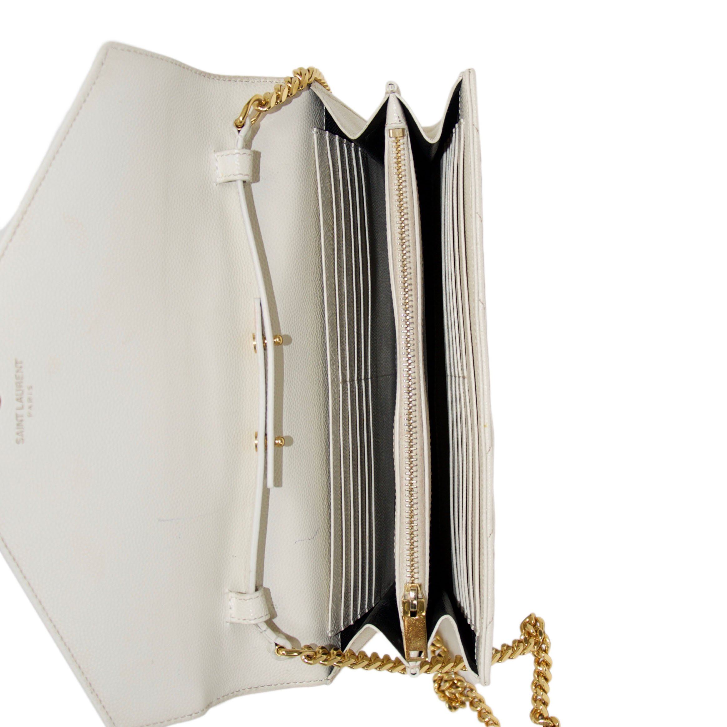 Yves Saint Laurent Monogram Matelasse Chain Wallet