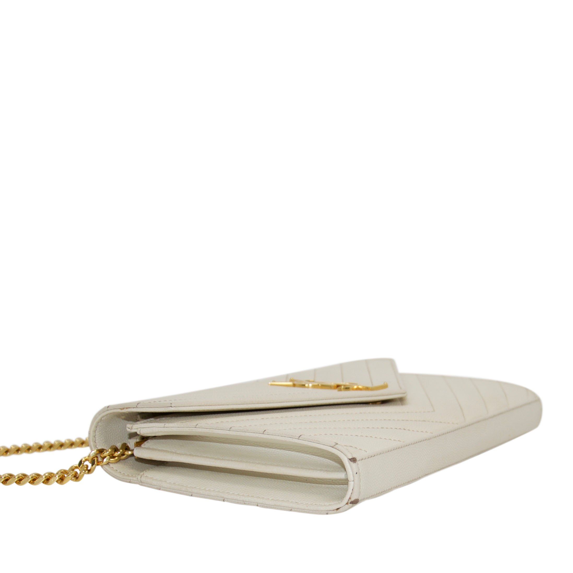 Yves Saint Laurent Monogram Matelasse Chain Wallet