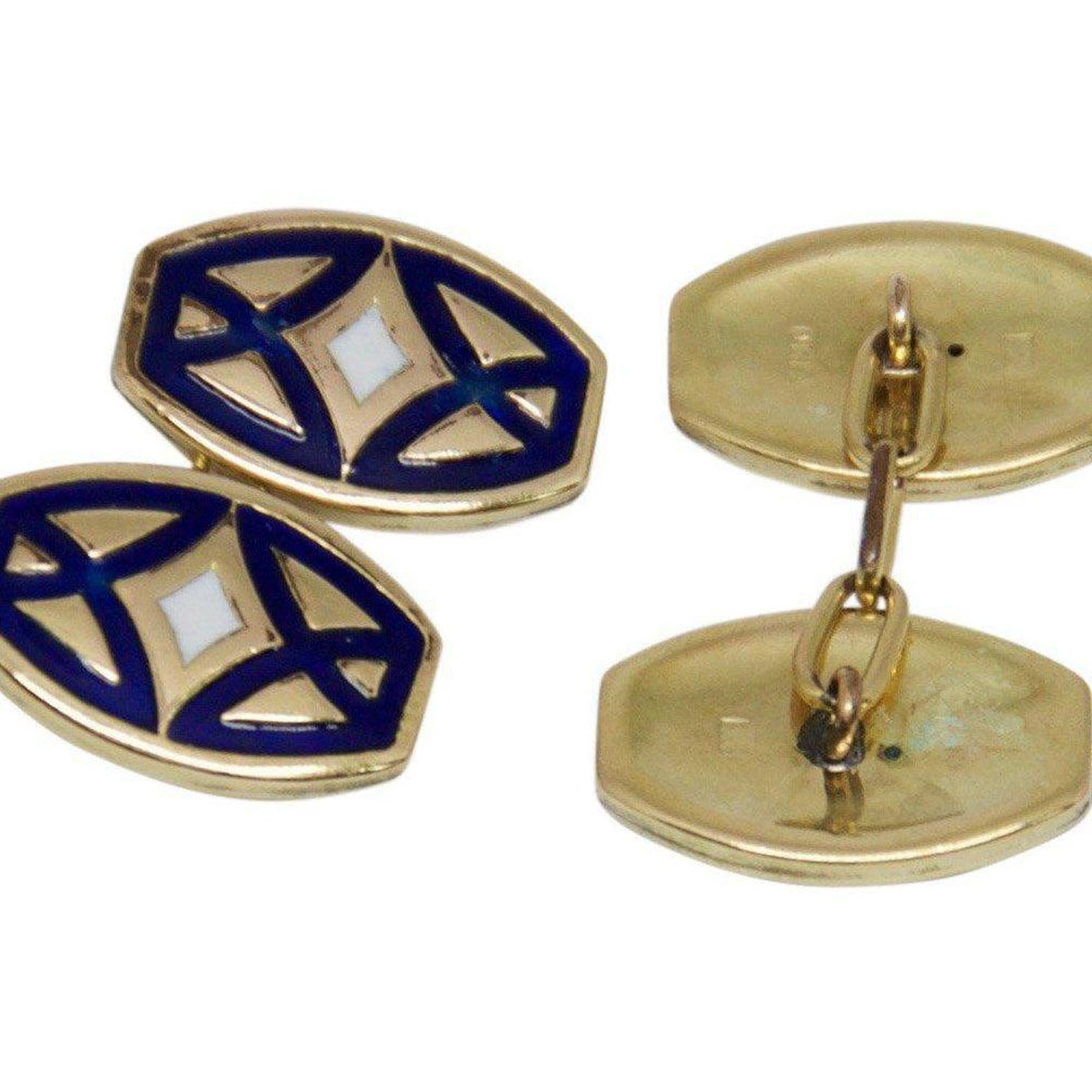 Antique Enamel Cufflinks