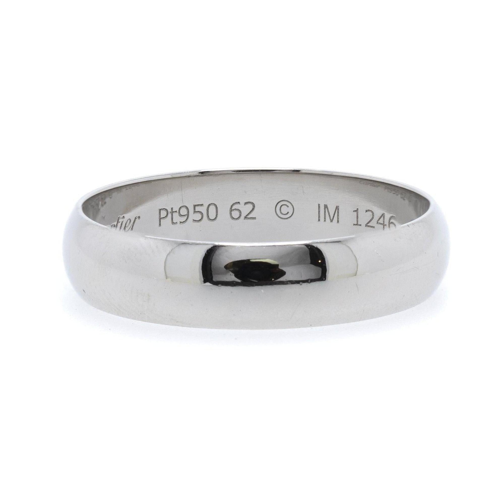 Cartier Platinum 1895 Wedding Band