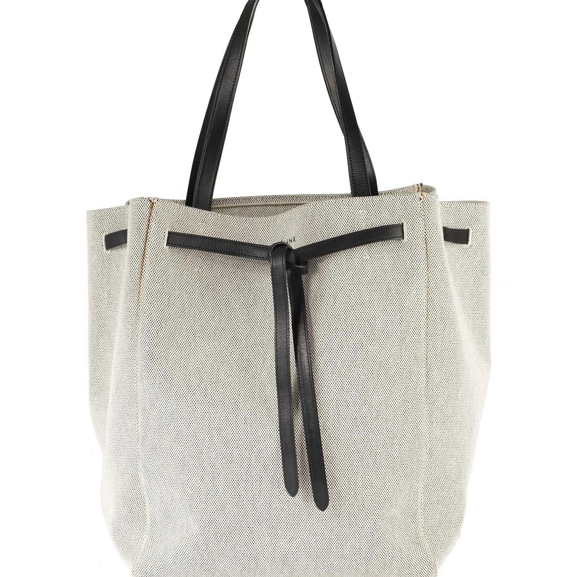 Celine Canvas Phantom Cabas Tote w/Belt