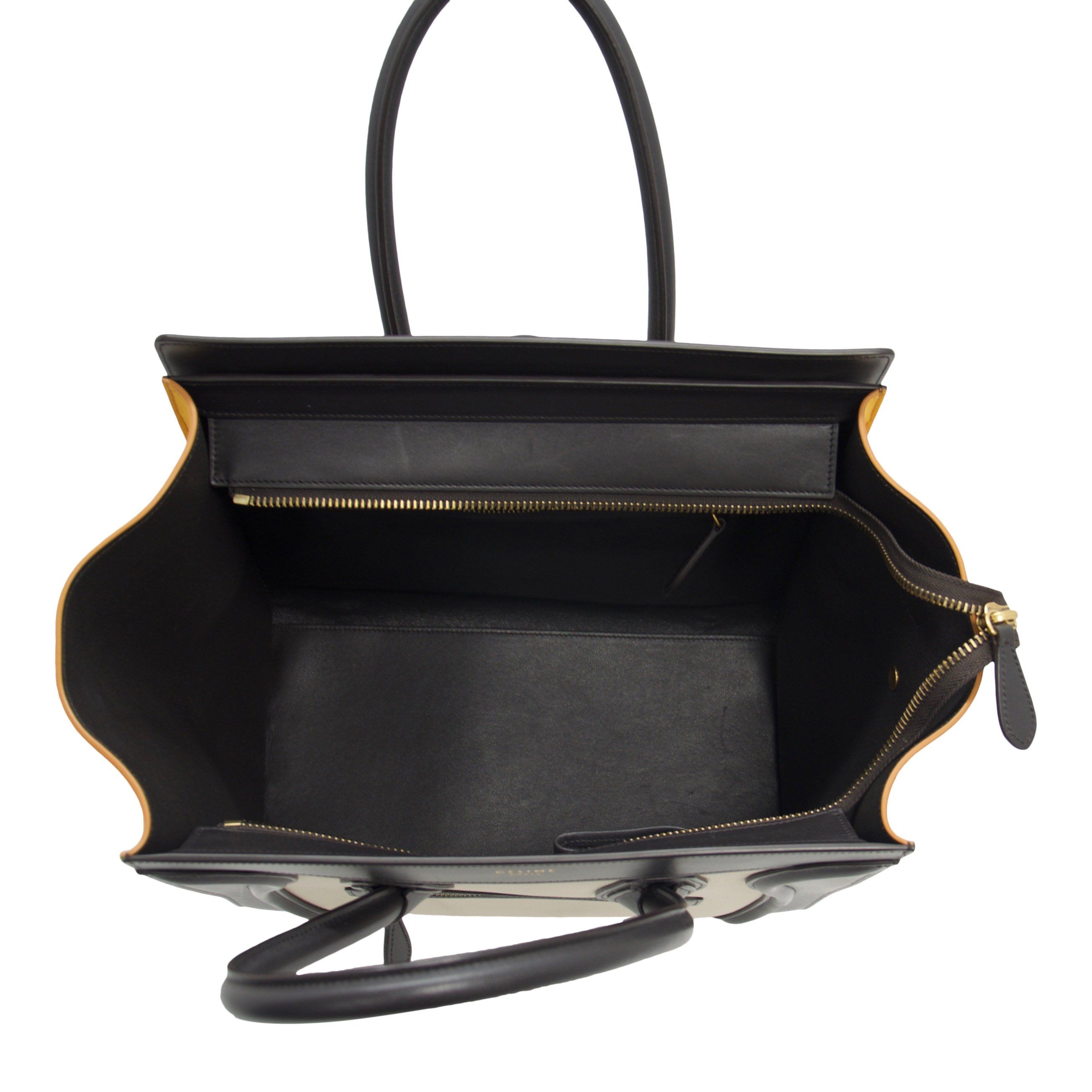 Celine Tricolour Mini Luggage Tote