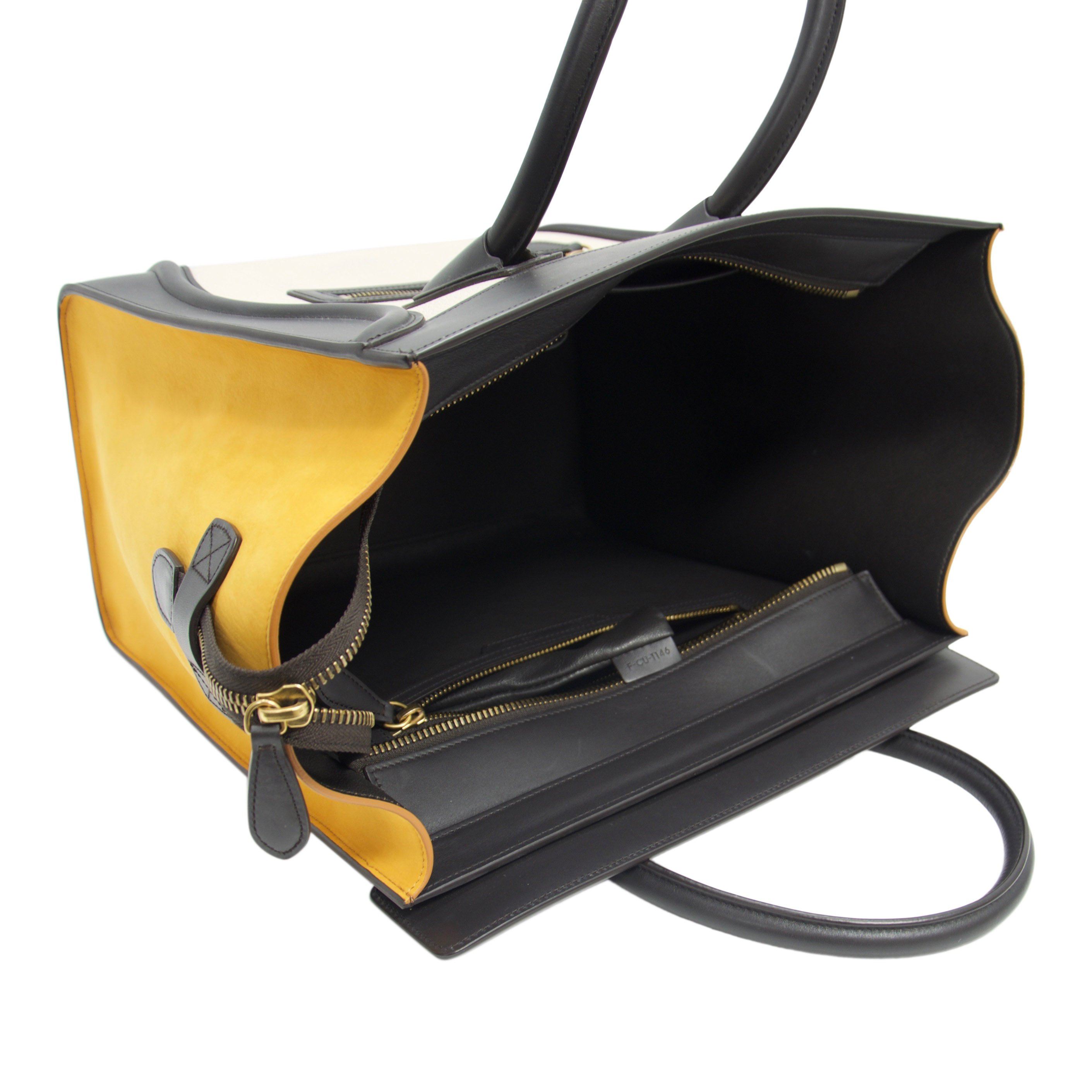 Celine Tricolour Mini Luggage Tote