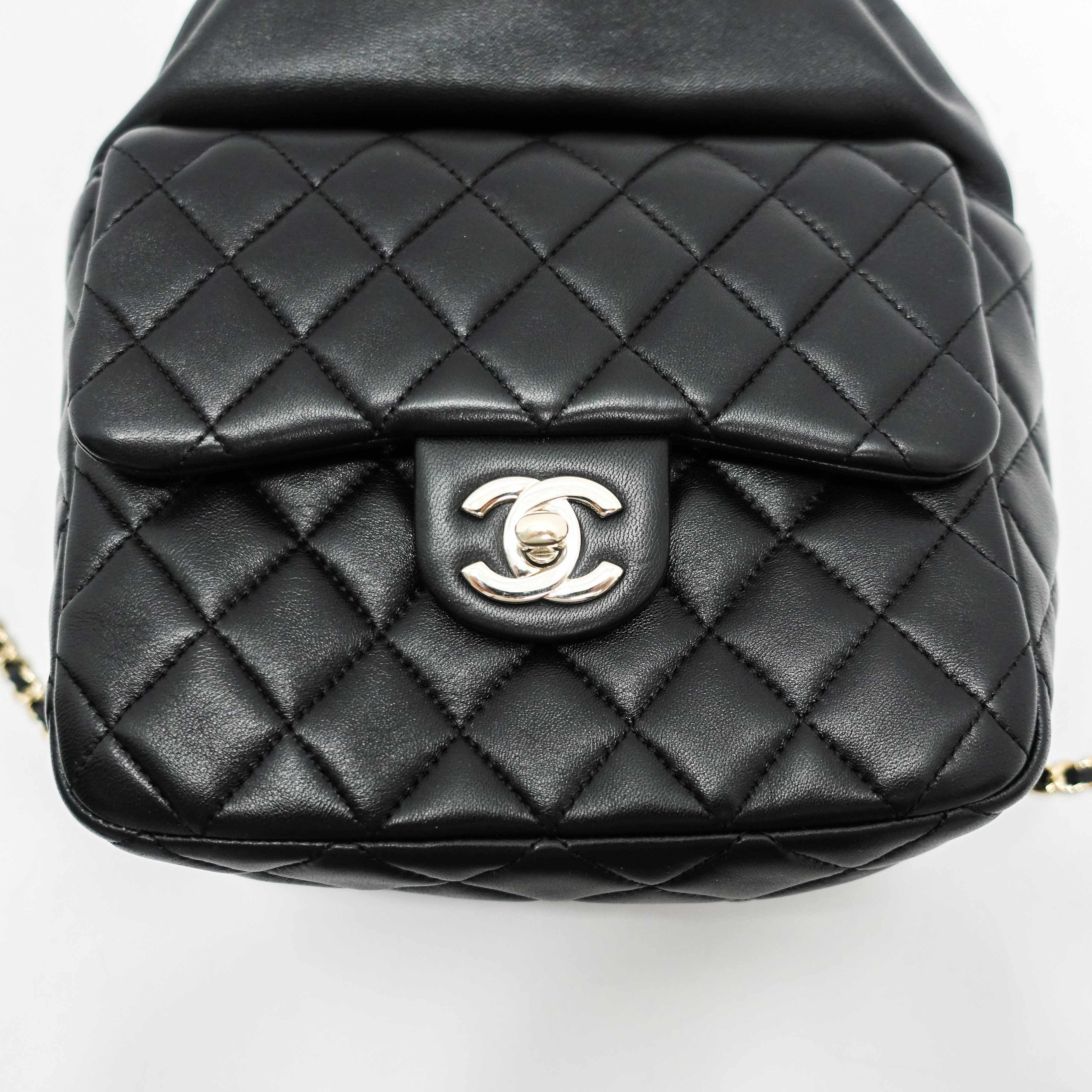 Chanel 2016 Small Black Lambskin Backpack in Seoul – OLIVER'S