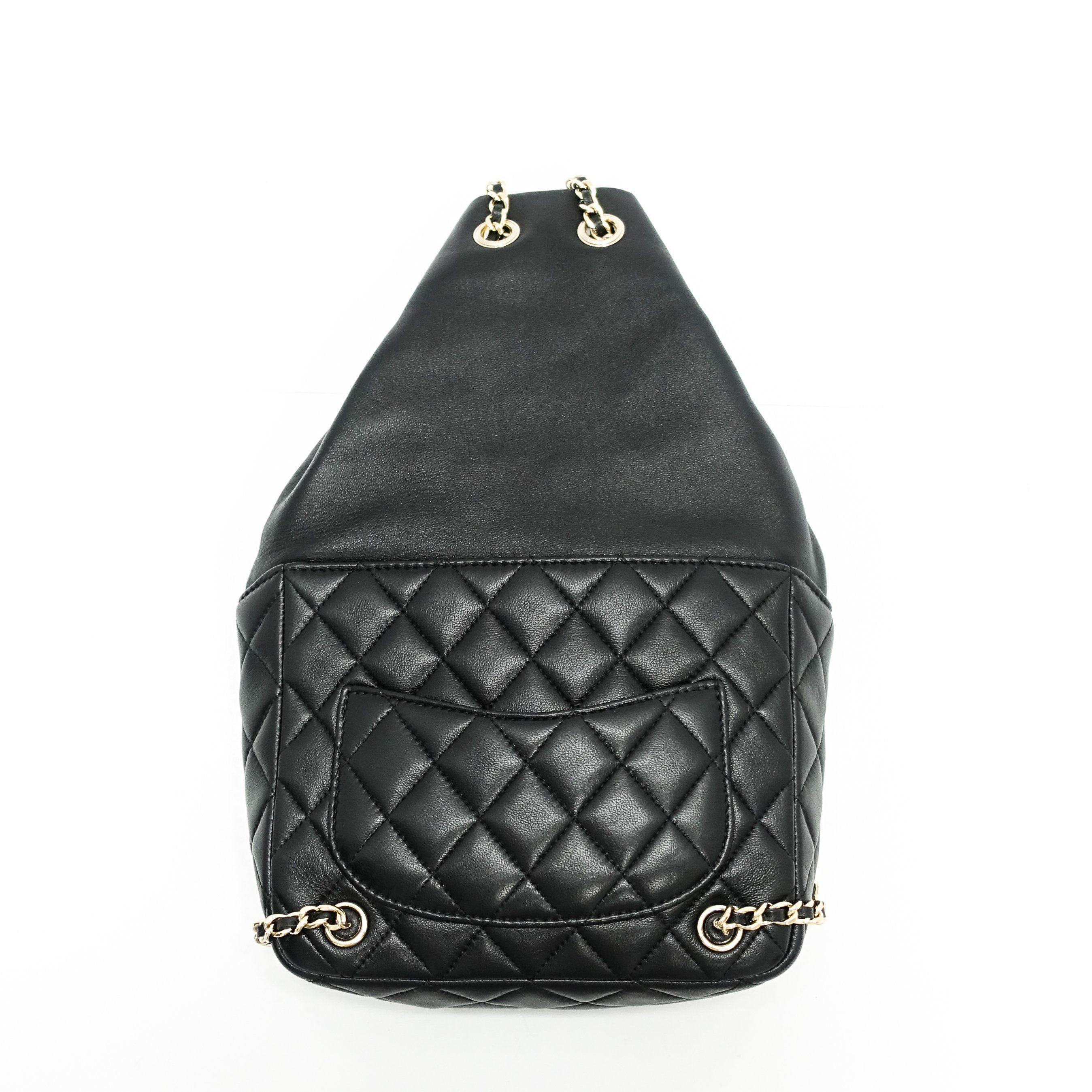 Chanel 2016 Small Black Lambskin Backpack in Seoul – OLIVER'S
