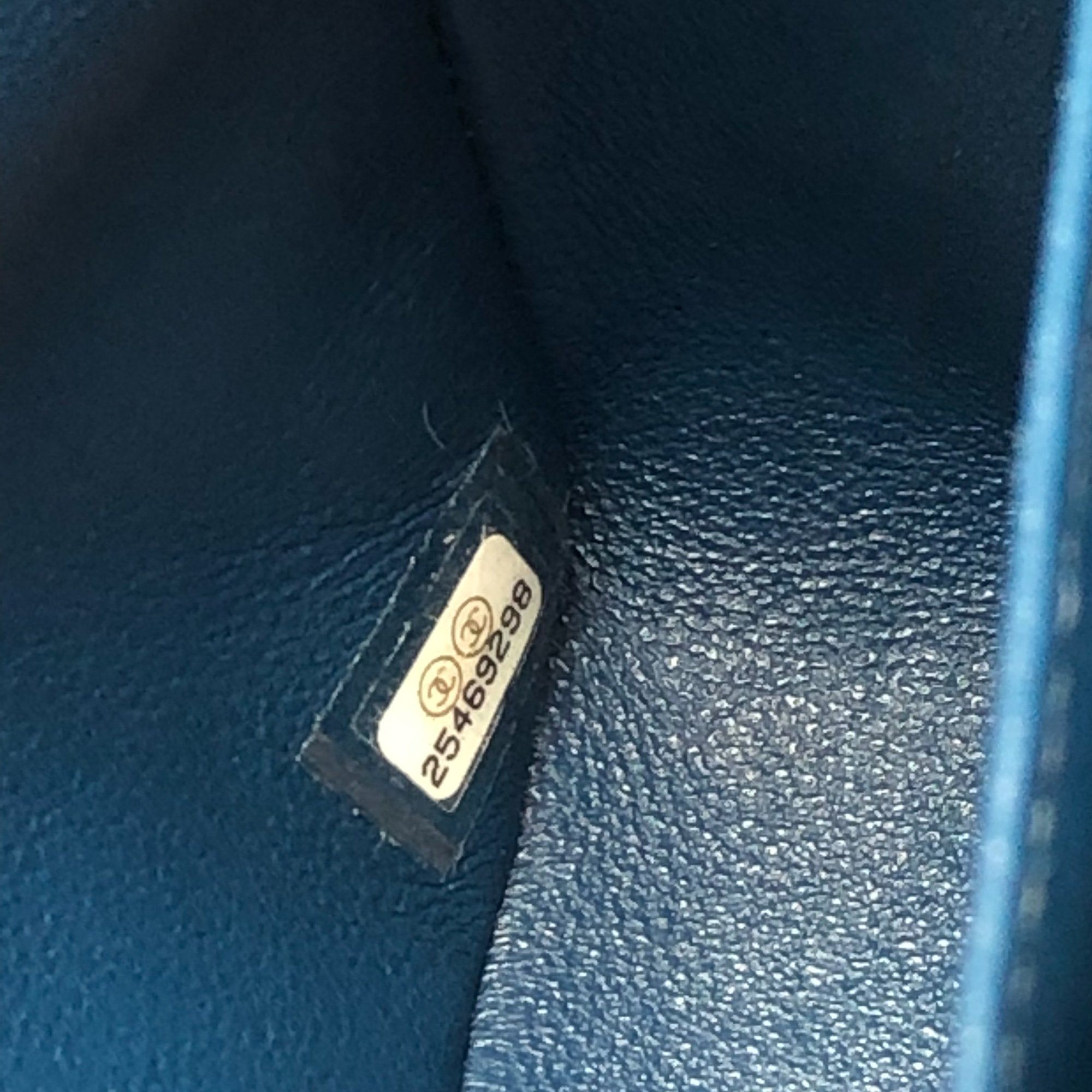 Chanel 2018 Navy Lambskin Medium Classic Double Flap Bag