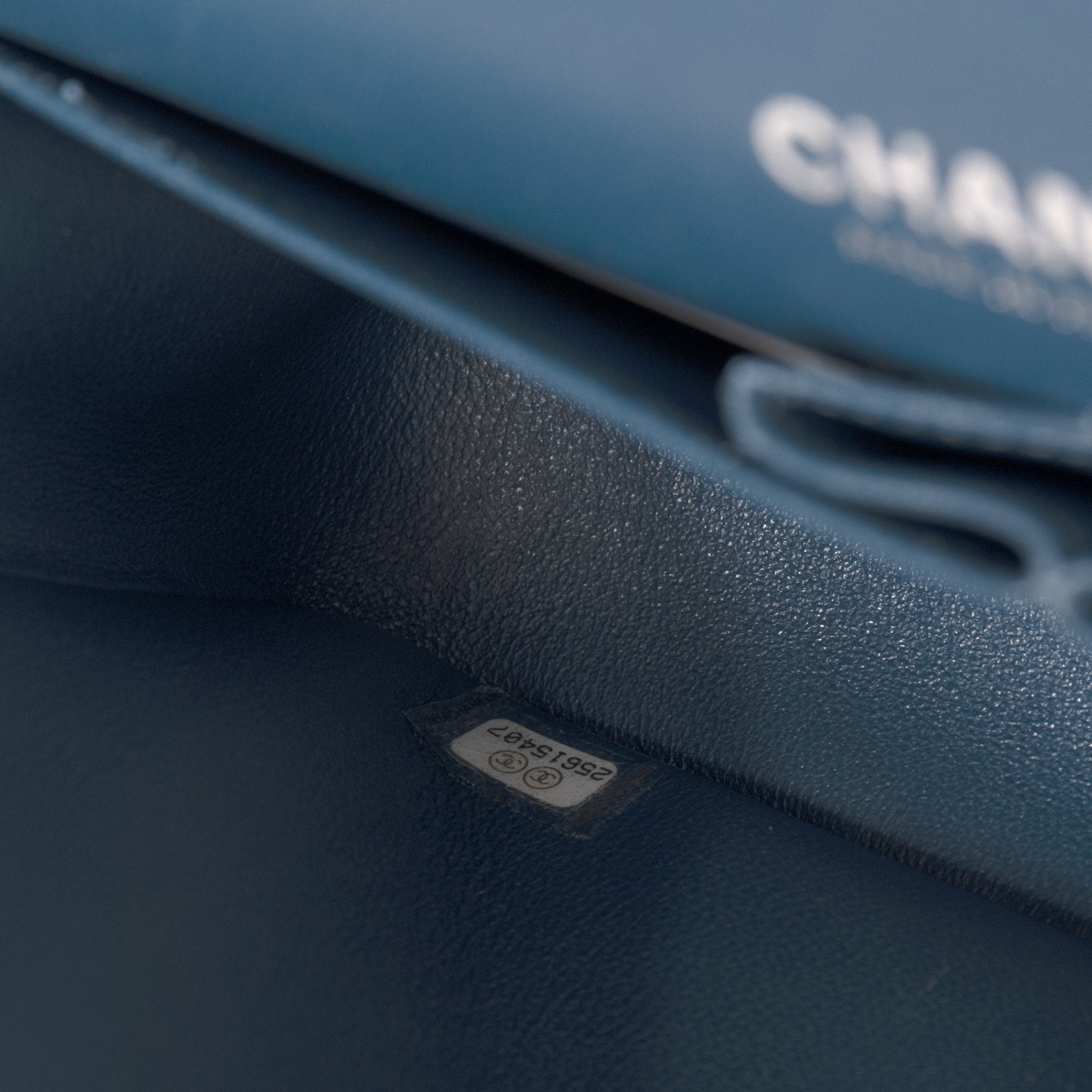 Chanel 2018 Navy Lambskin Medium Classic Double Flap Bag