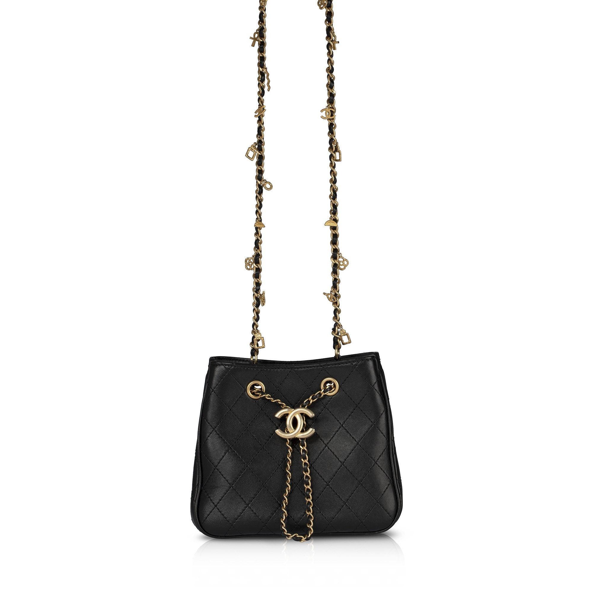 Chanel String Bag Chanel 2019 Sac Cordon Drawstring Bag – OLIVER'S