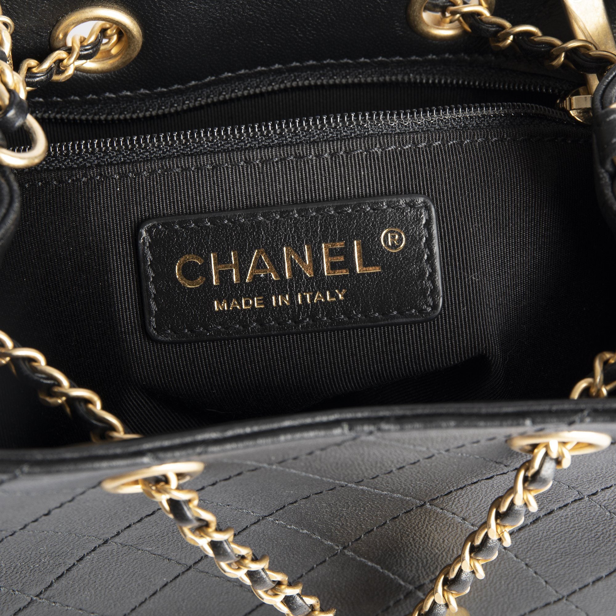 Chanel String Bag Chanel 2019 Sac Cordon Drawstring Bag – OLIVER'S