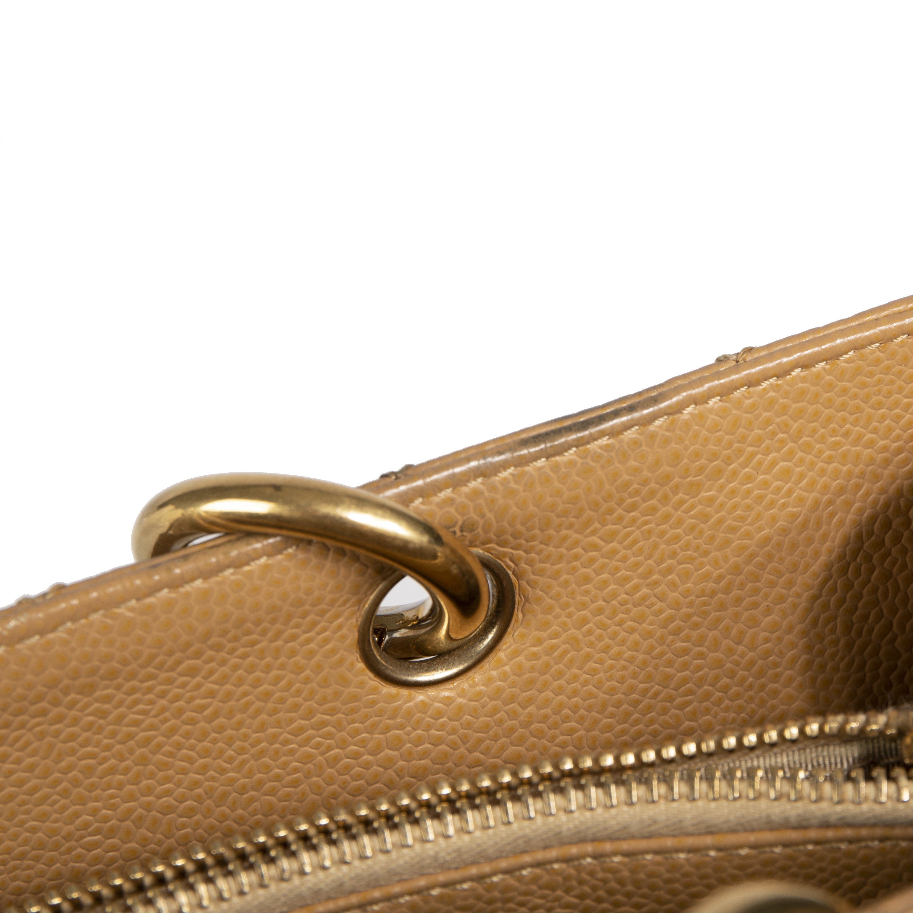 Chanel Beige Caviar Leather Grand Shopping Tote (GST)