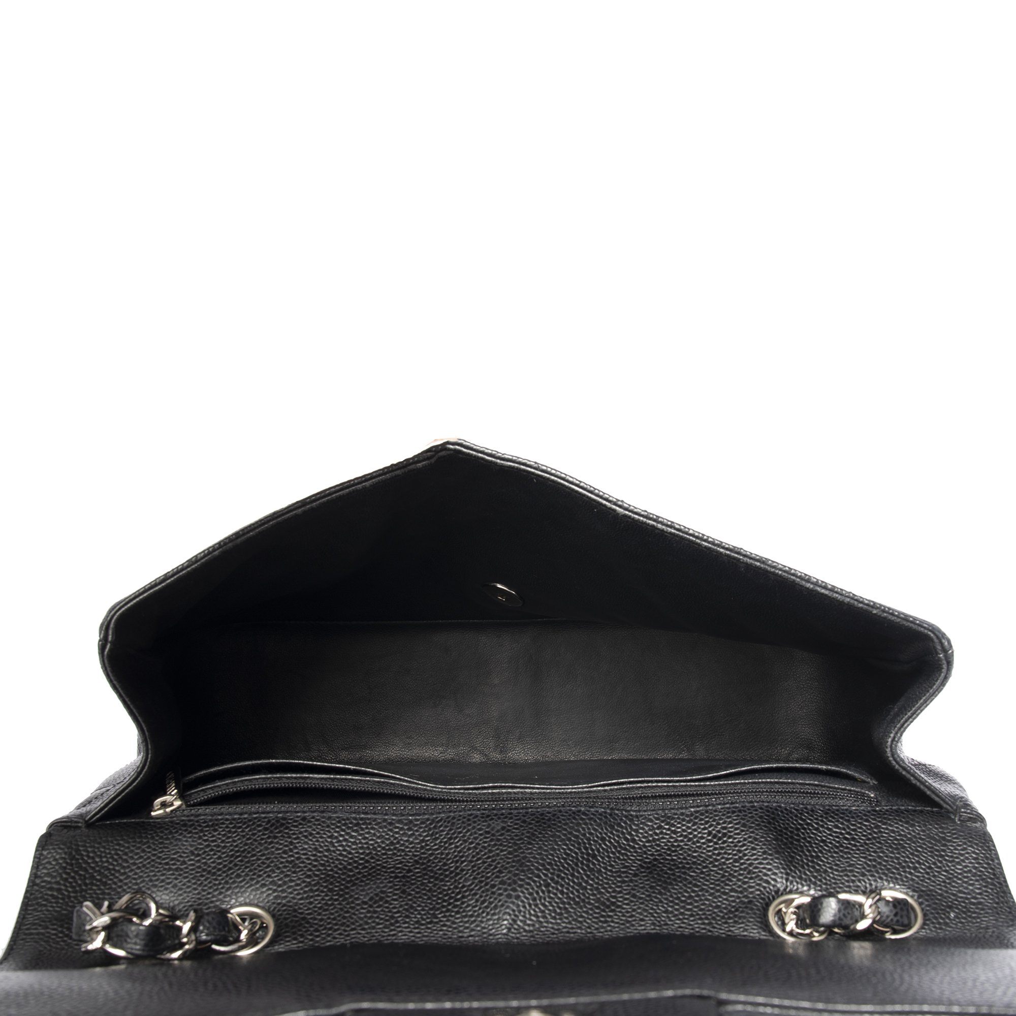 Chanel Black Caviar Classic Jumbo Single Flap Bag