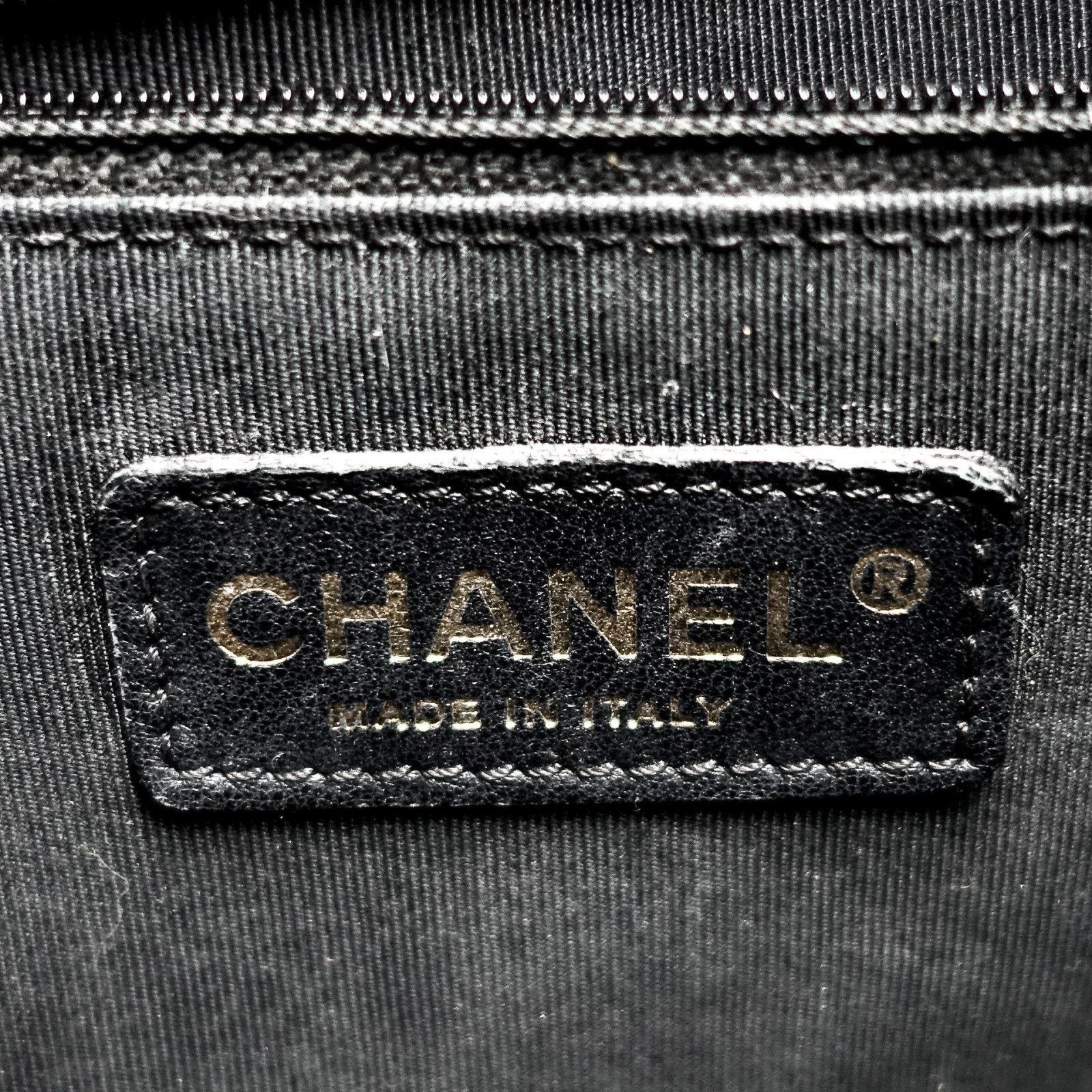 Chanel Black Caviar Leather Petite Shopping Tote