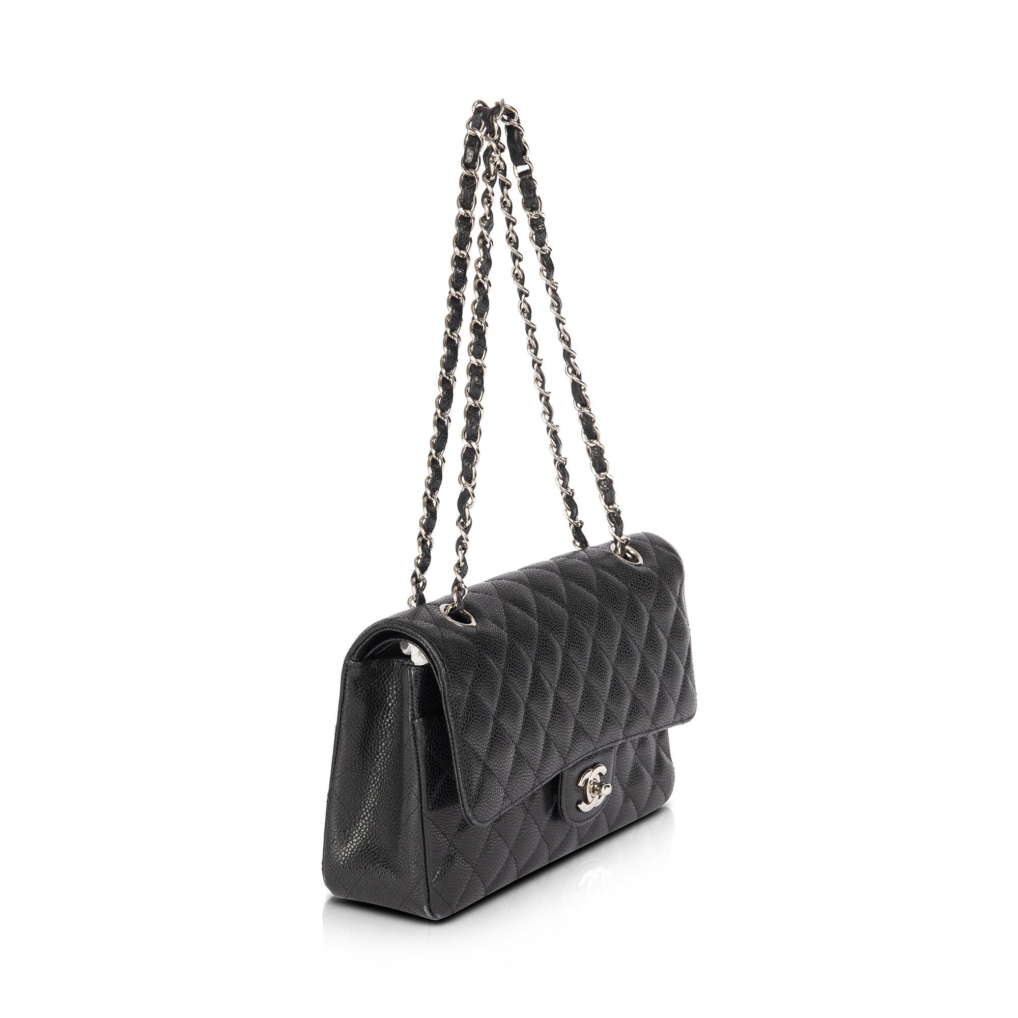 Chanel Black Caviar Medium Classic Double Flap Bag – Oliver Jewellery