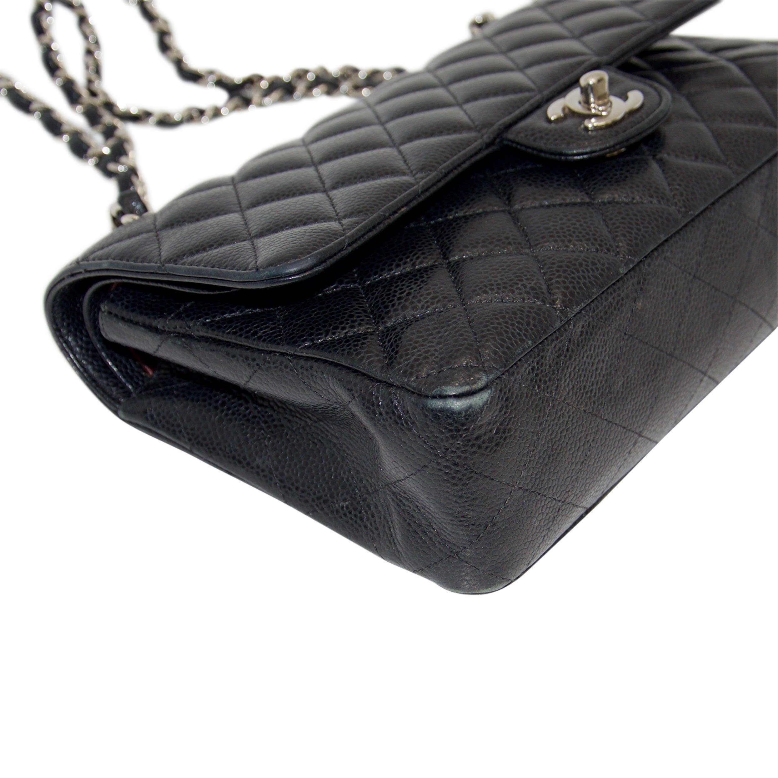 Chanel Black Caviar Medium Classic Double Flap Bag – Oliver Jewellery