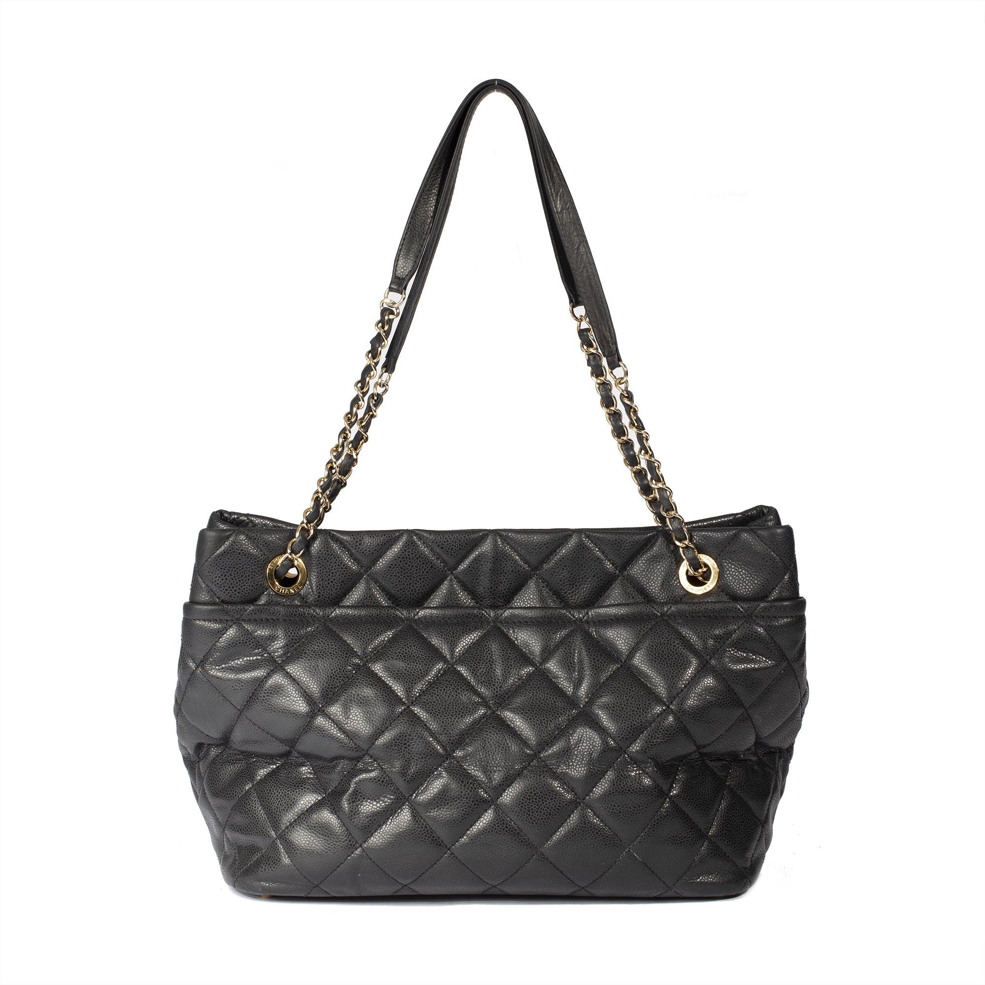 Chanel Black Caviar Timeless Shopper Tote