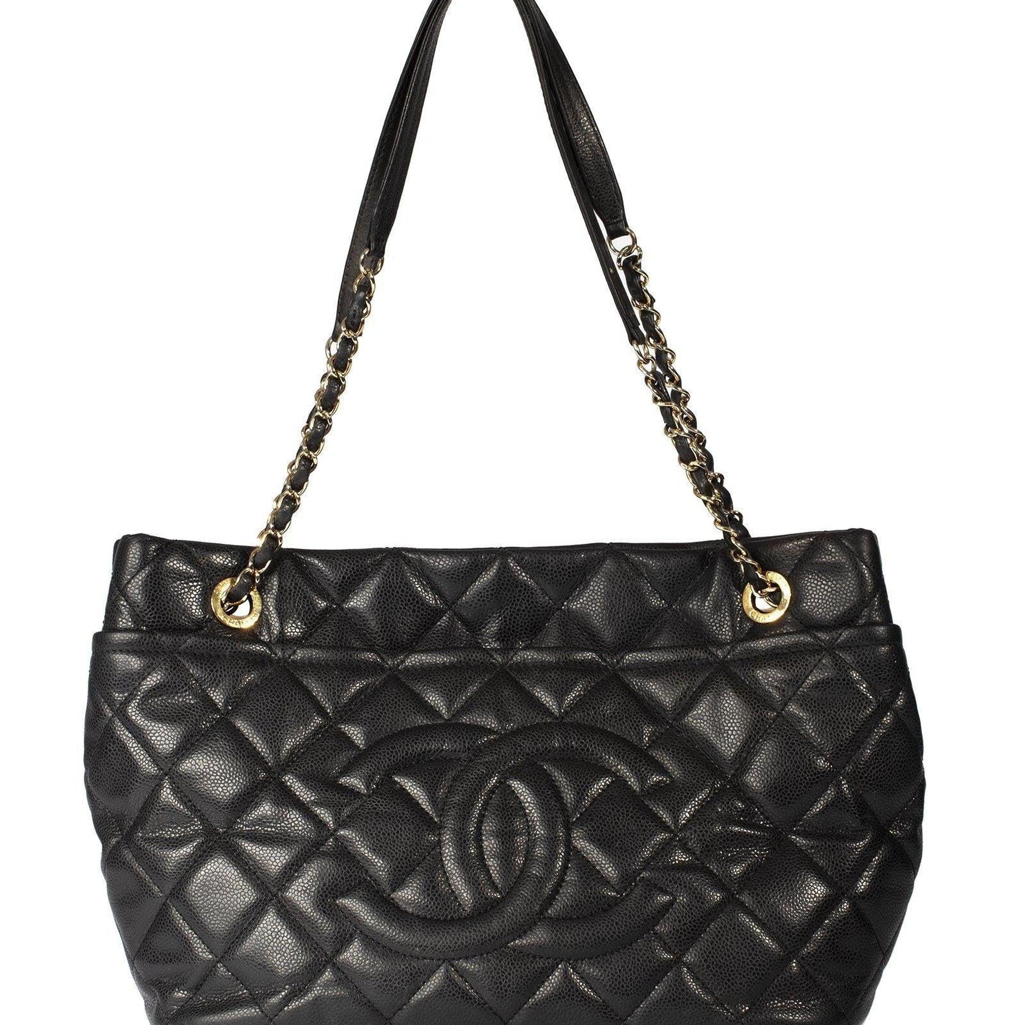 Chanel Black Caviar Timeless Shopper Tote