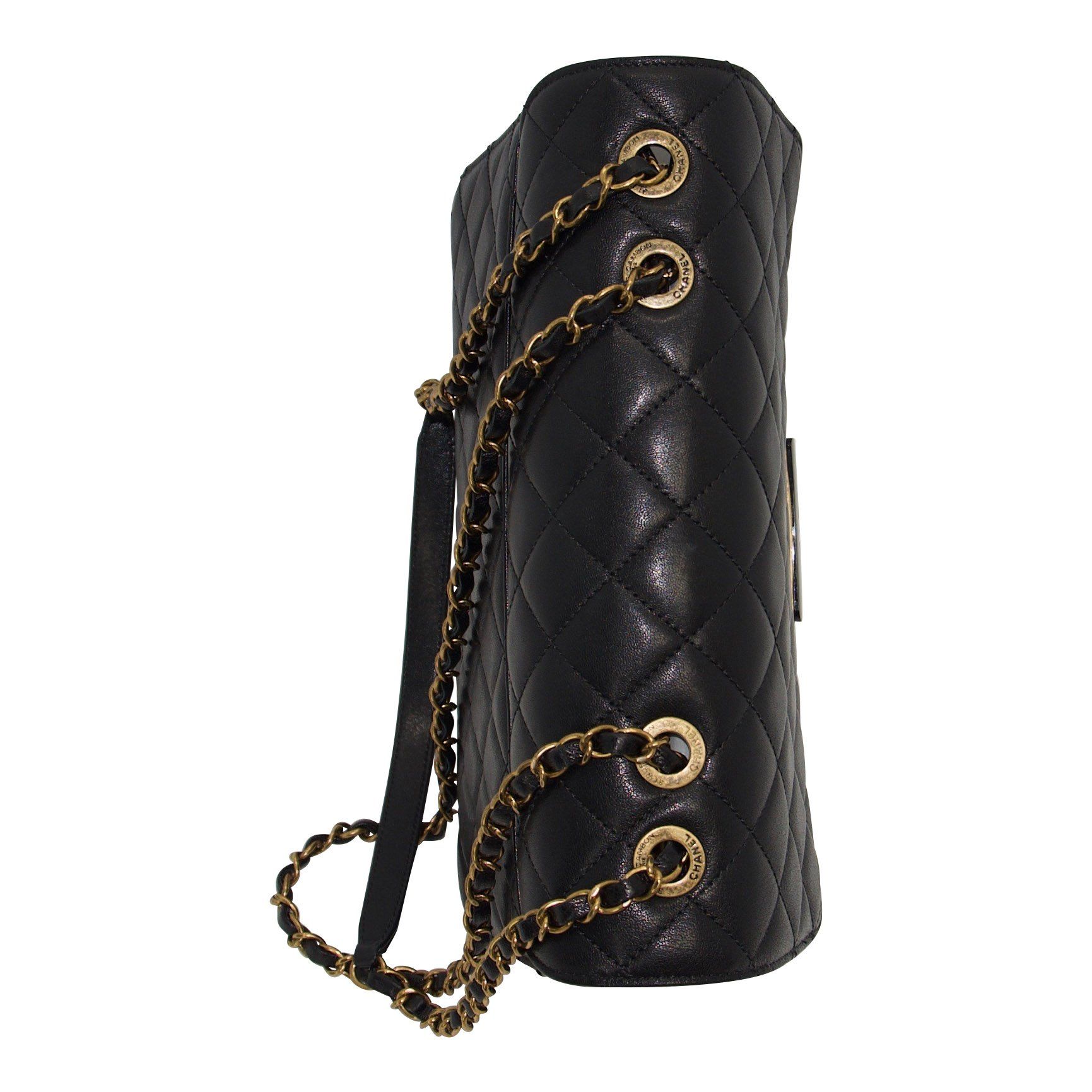 Chanel Black Large Beauty Lock Flap Bag