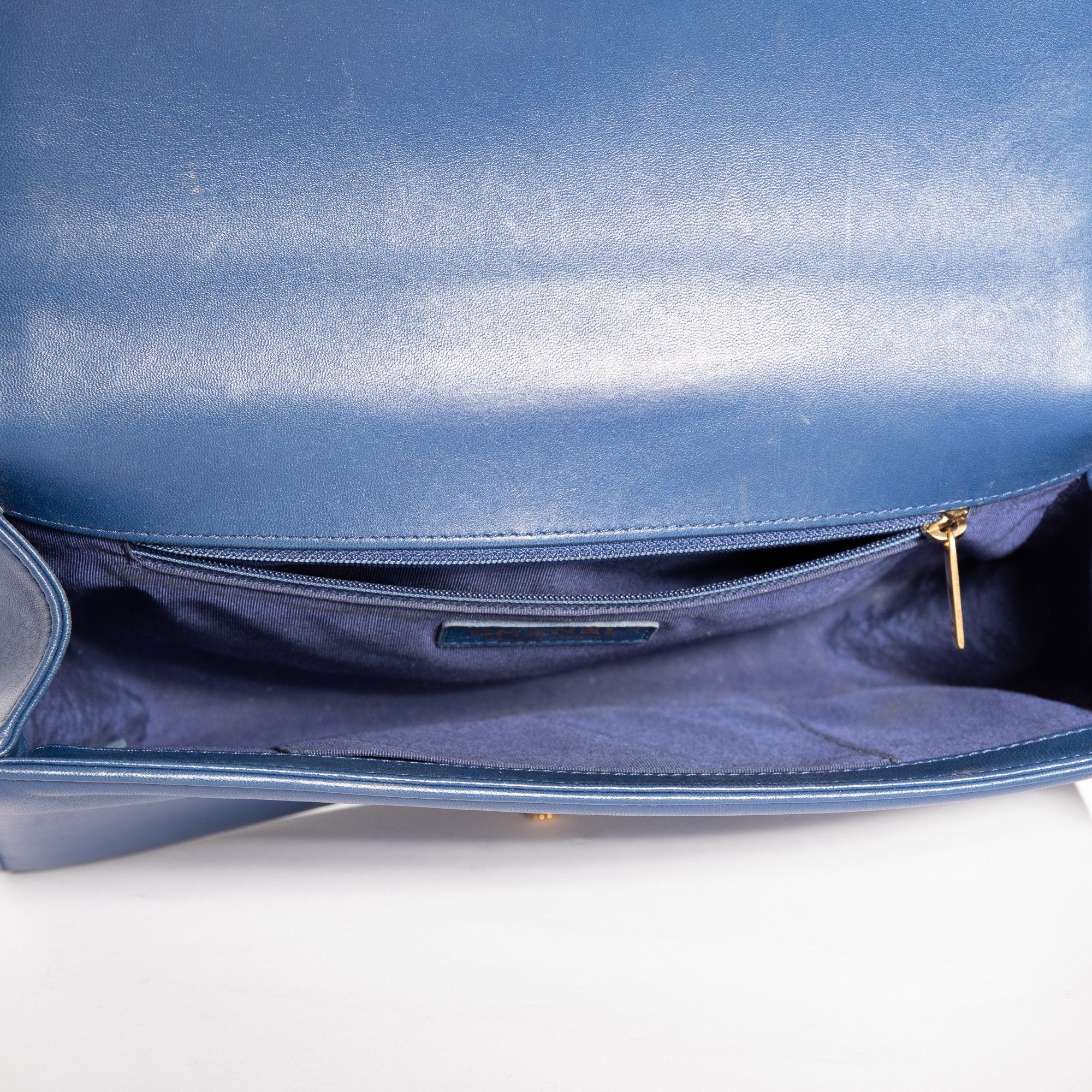 Chanel Blue Large Boy Bag