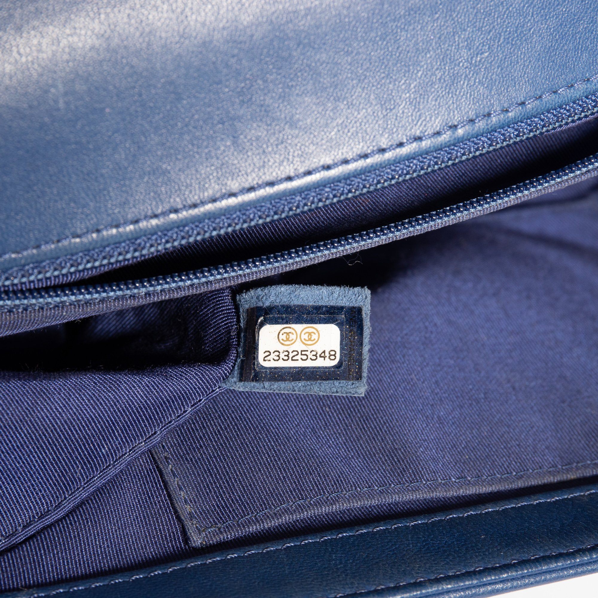 Chanel Blue Large Boy Bag