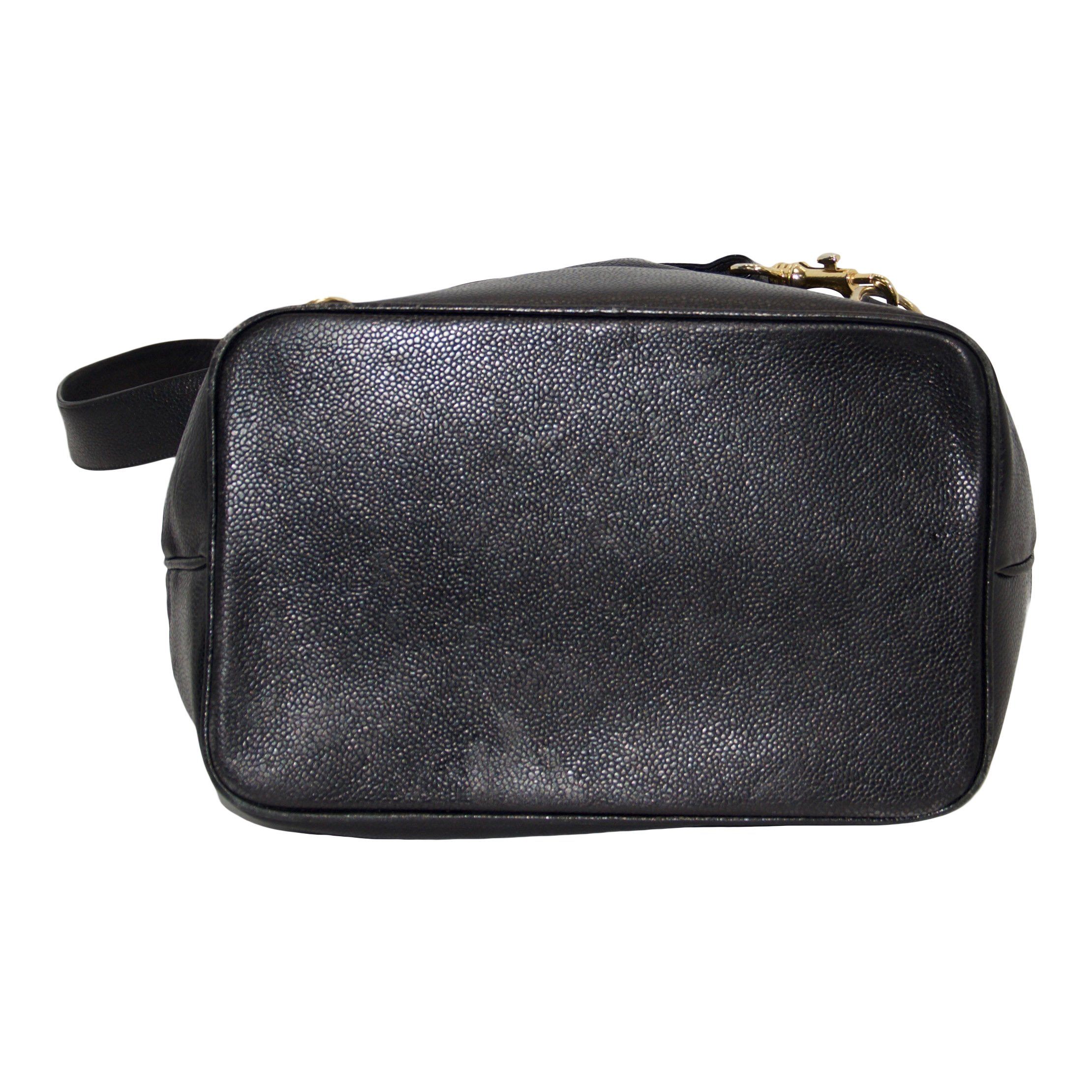 Chanel Caviar Drawstring Sling Bag