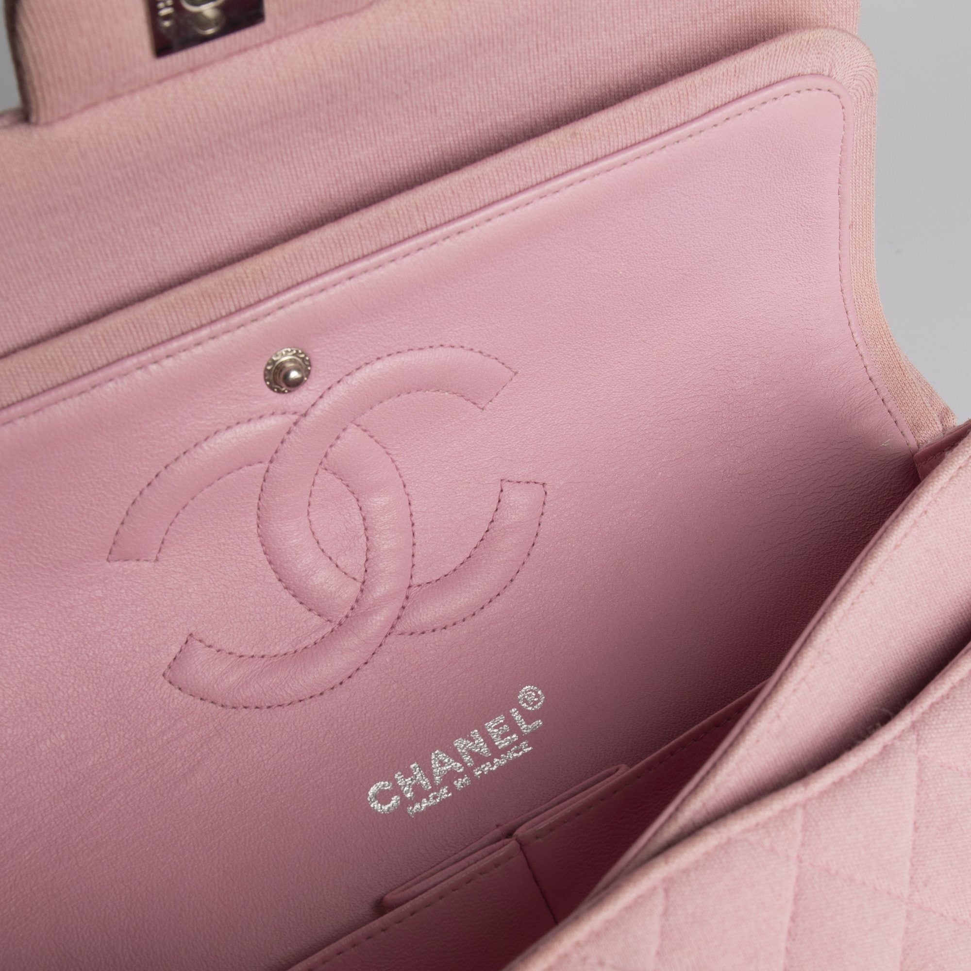Chanel Classic Medium Jersey Double Flap Bag