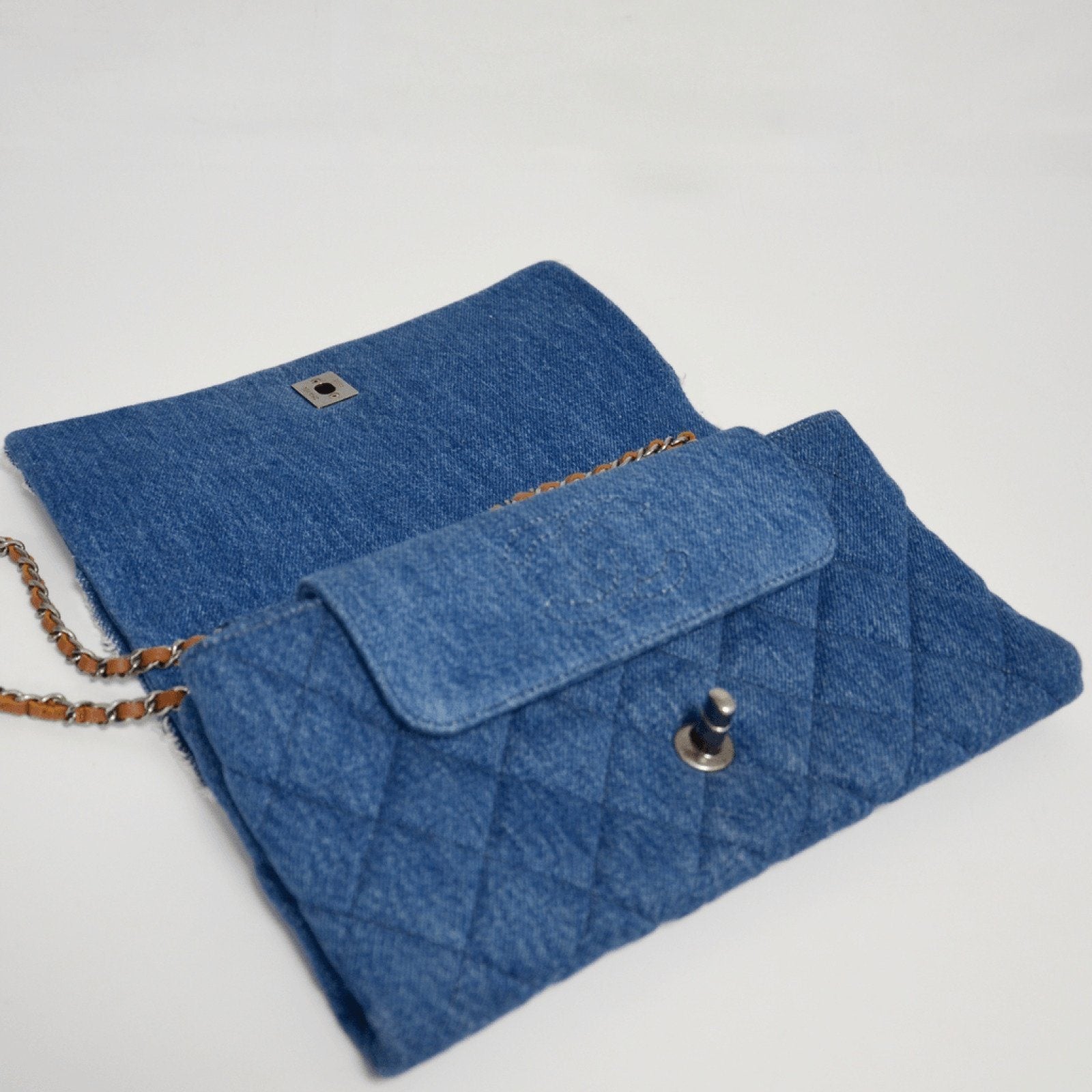 Chanel Denim Fringe CC Flap Bag