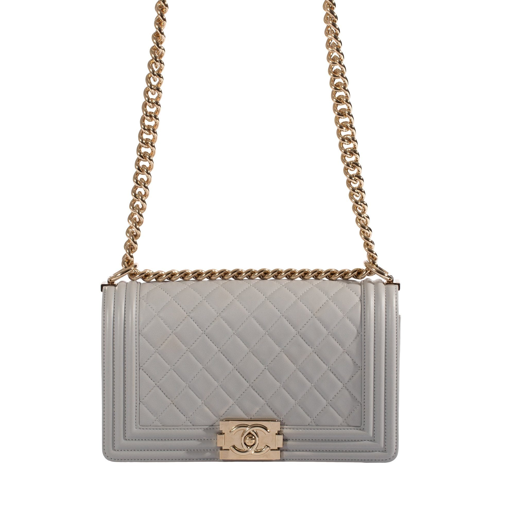 Chanel Grey Medium Boy Bag