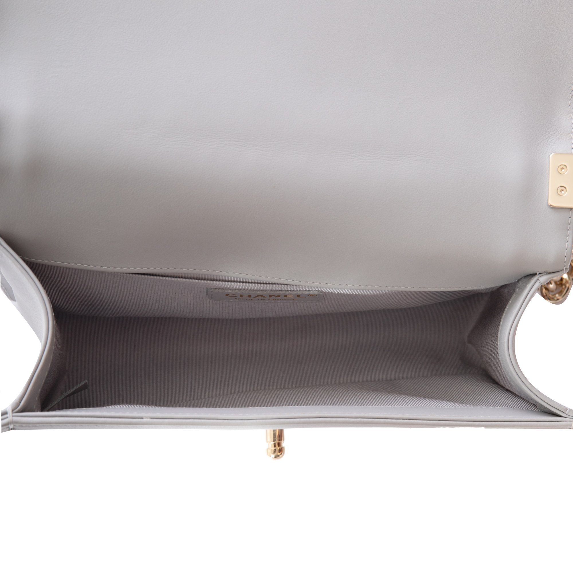 Chanel Grey Medium Boy Bag