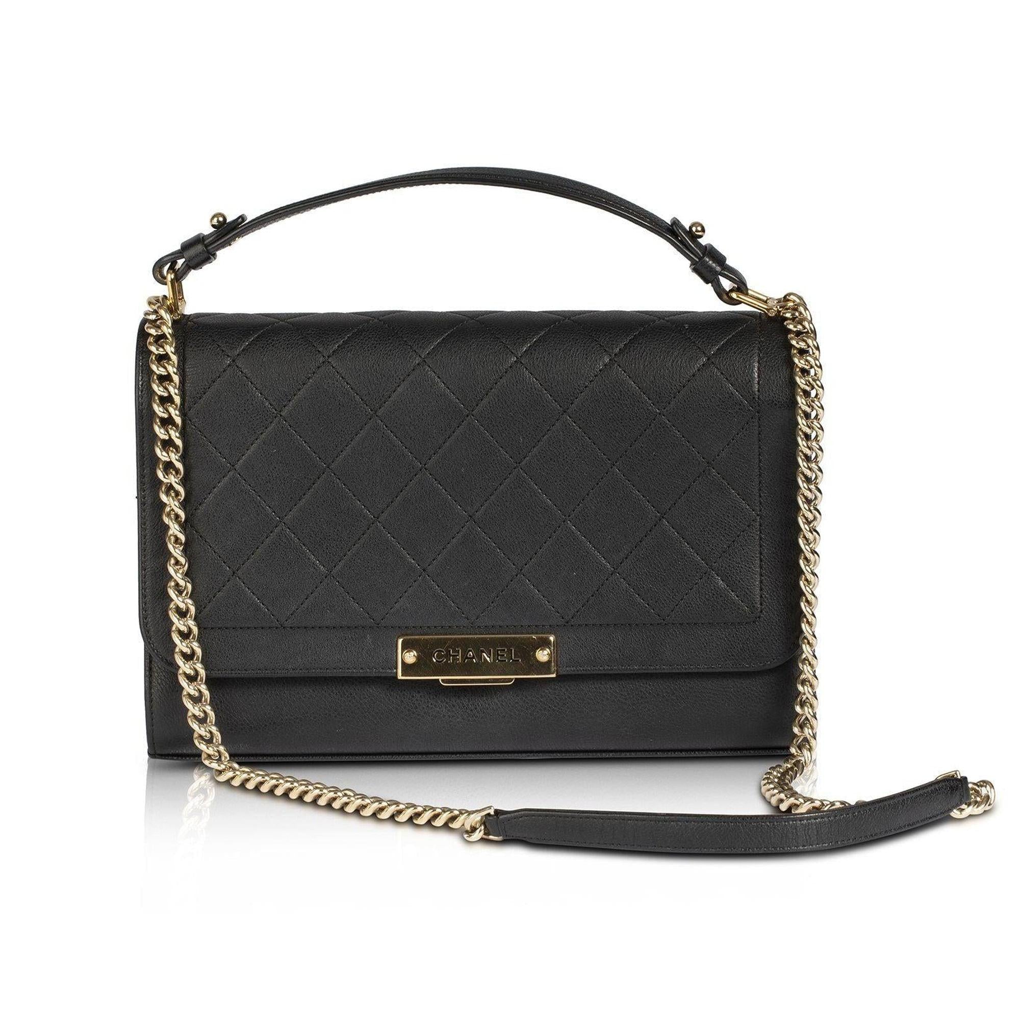 Chanel Label Click Large Flap Bag