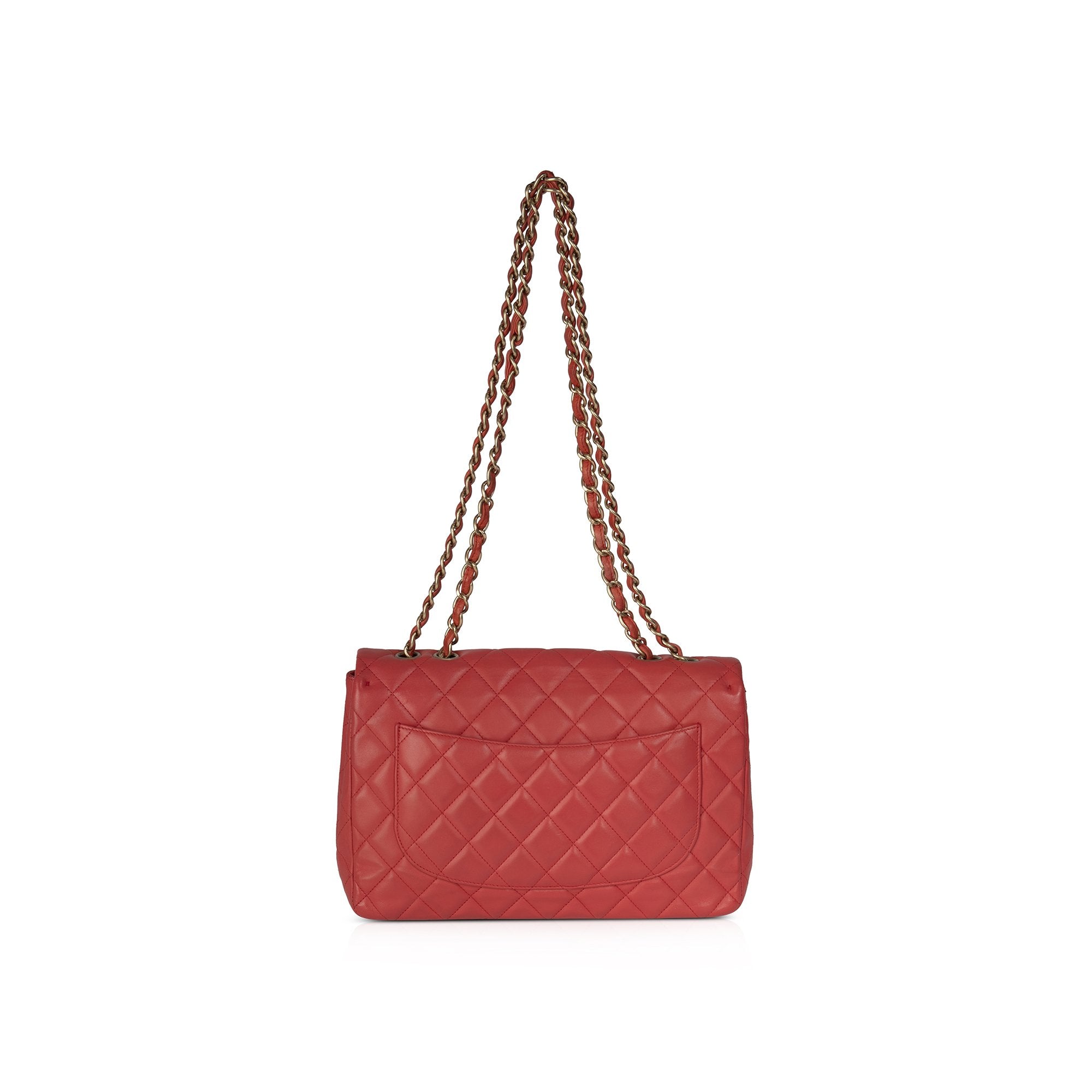 Chanel Lambskin Classic Jumbo Single Flap Bag