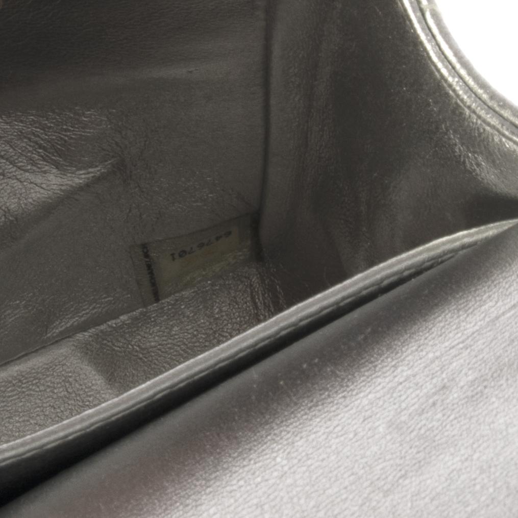 Chanel Metallic Silver Classic Double Flap Bag