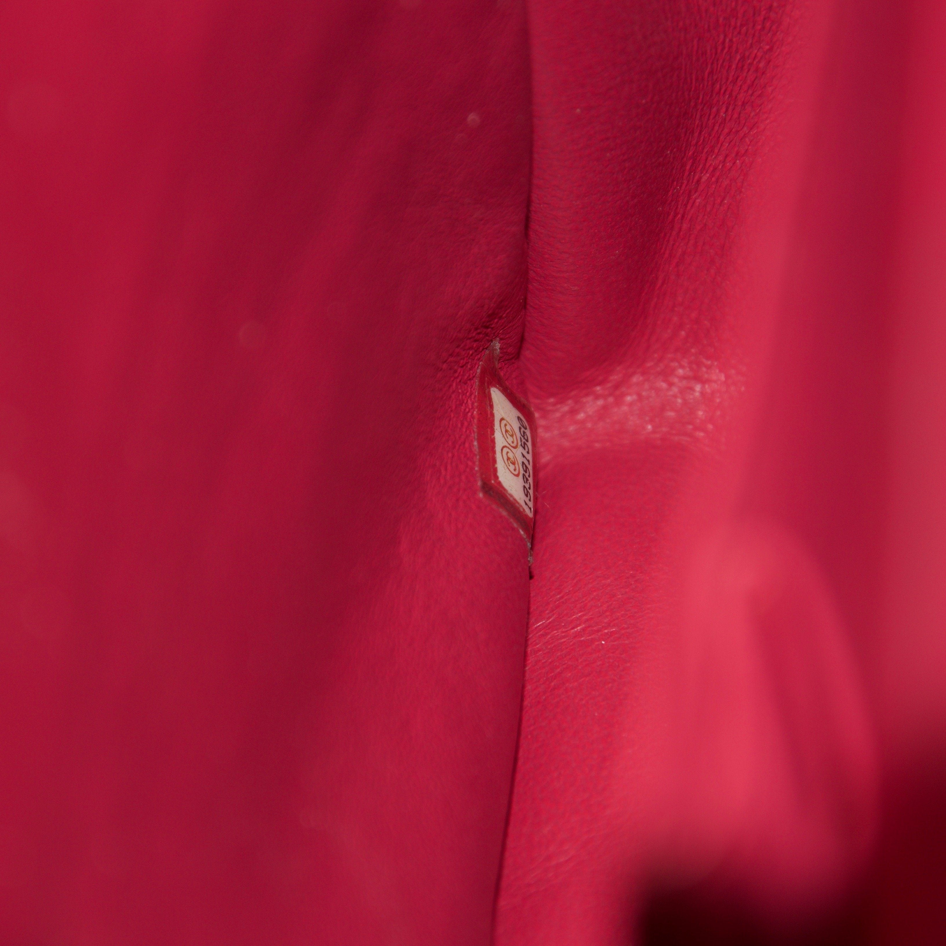 Chanel Pink Patent Leather Classic Maxi Double Flap Bag