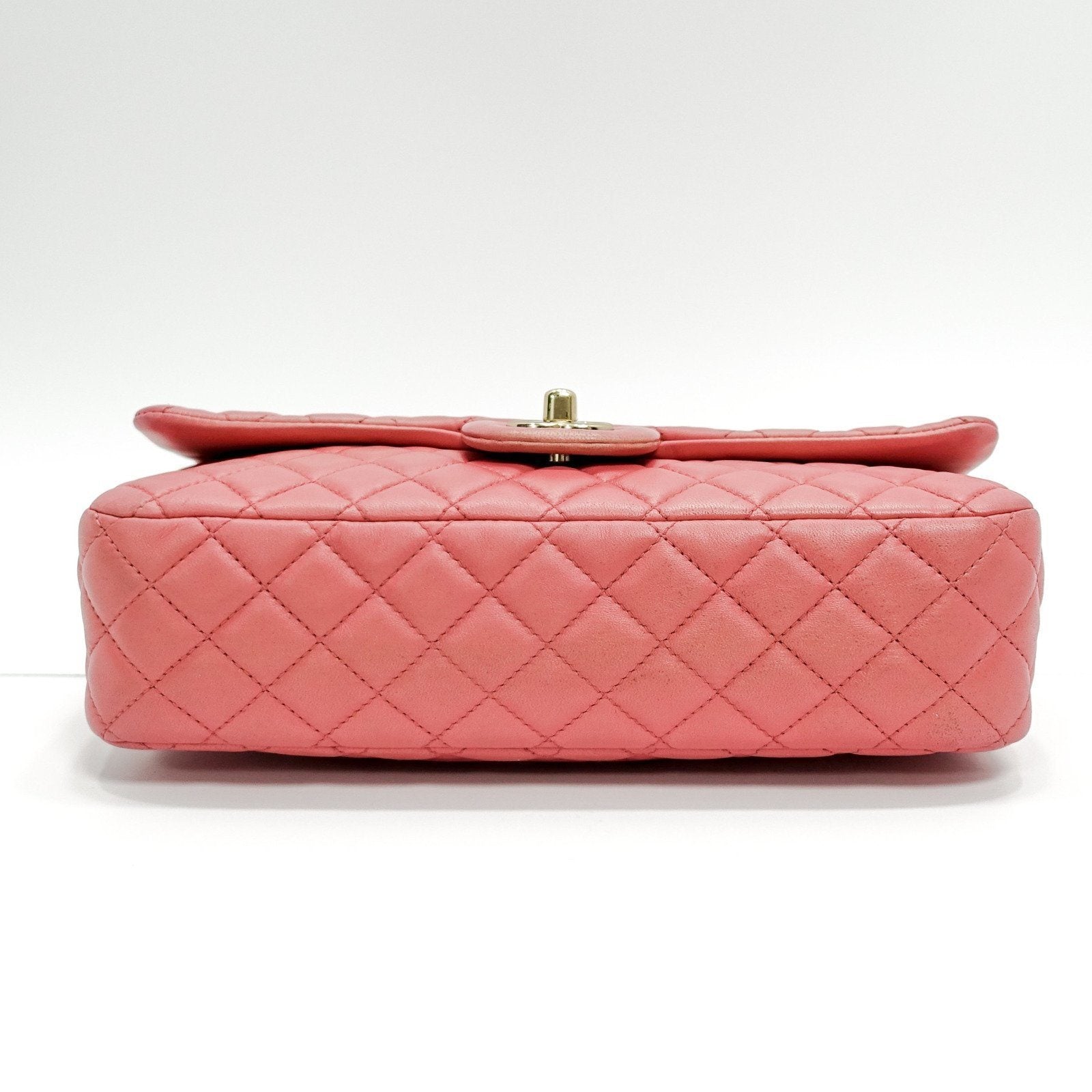 Chanel Pink Quilted Lambskin Leather Valentine Flap Bag
