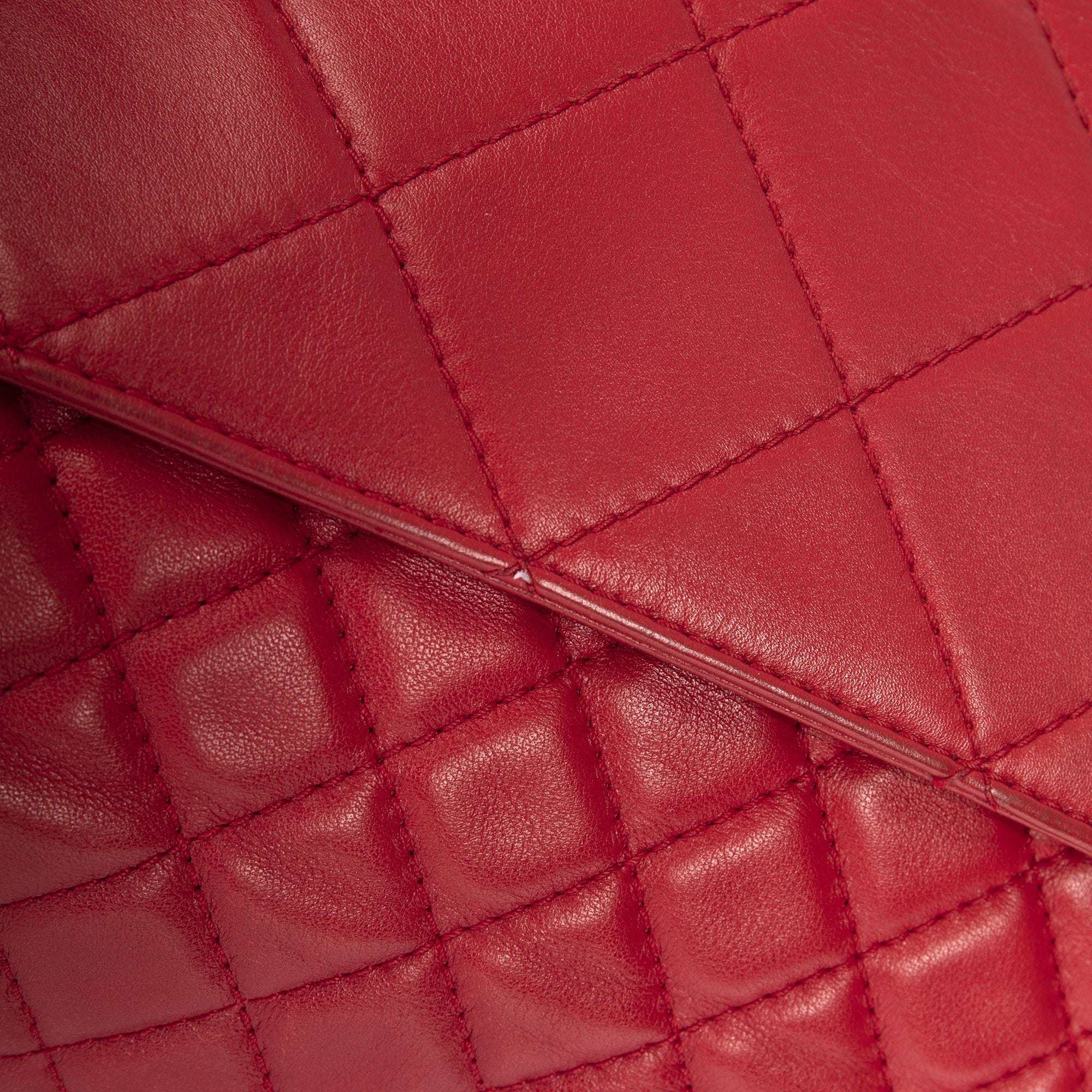 Chanel Red In The Business Flap Bag