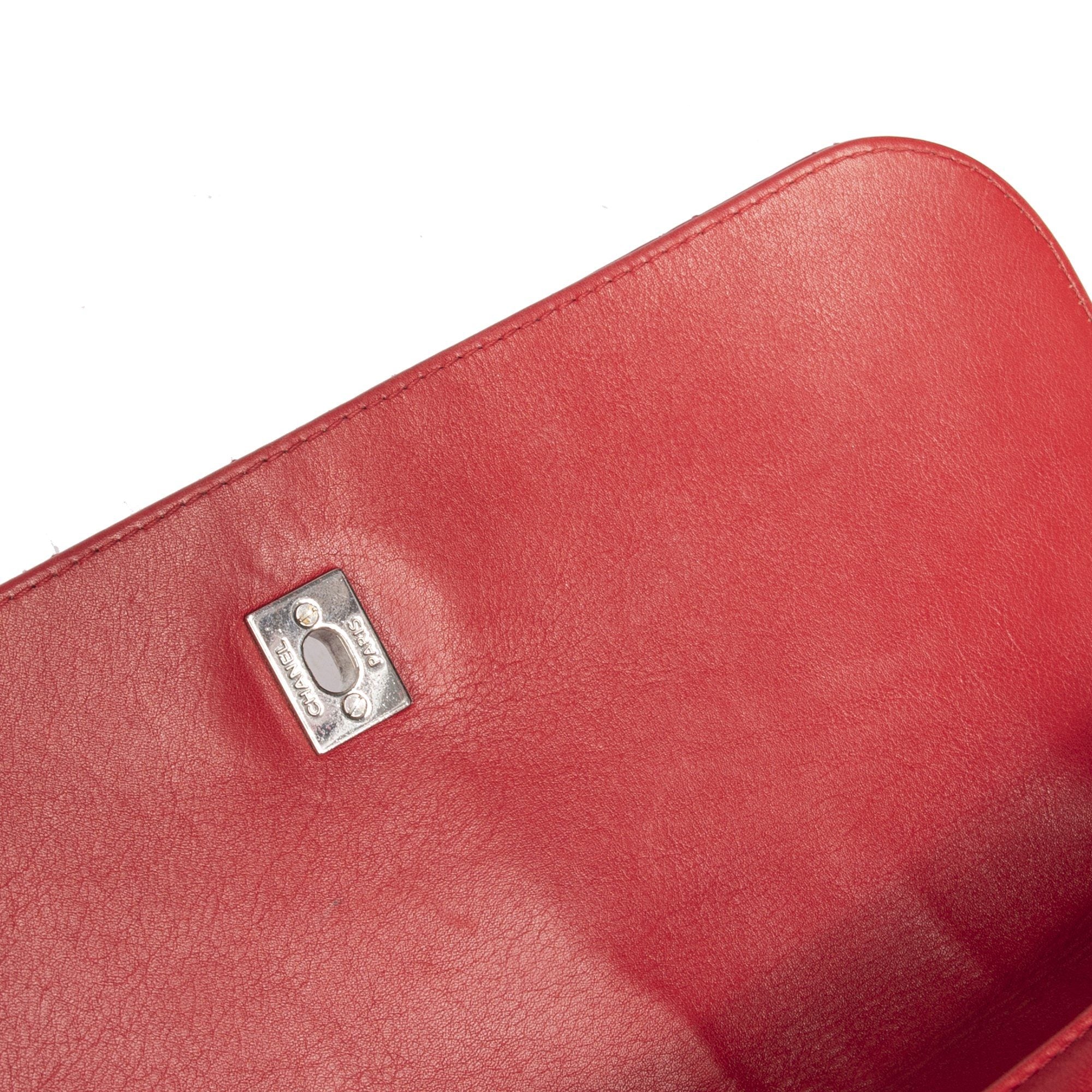 Chanel Red In The Business Flap Bag