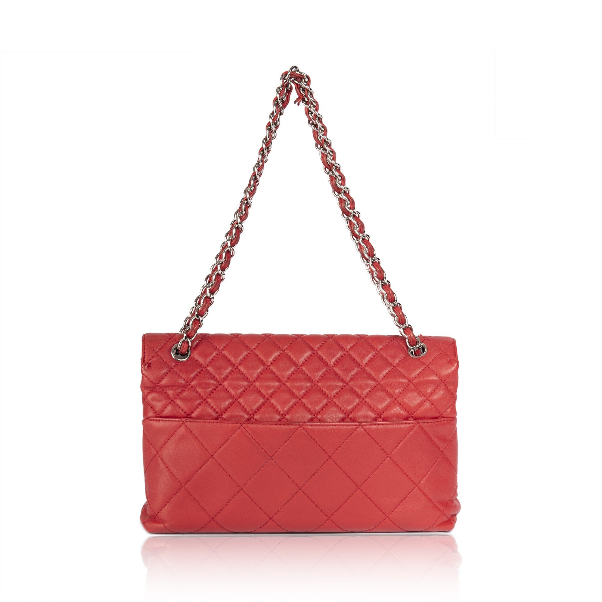 Chanel Red In The Business Flap Bag